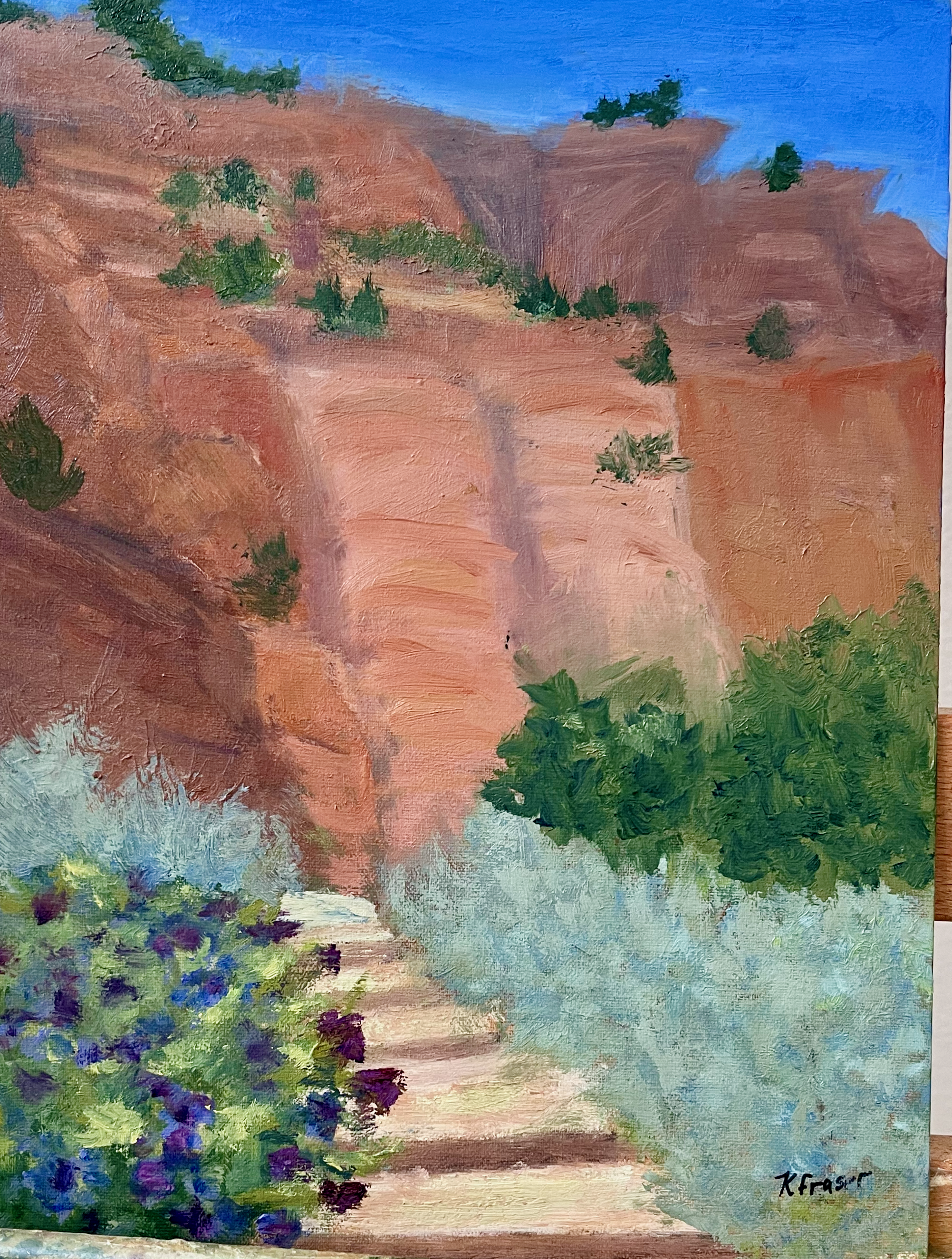 Hall Fraser_Kathy_Long Climb Up, 12x9, Oil, $250.png
