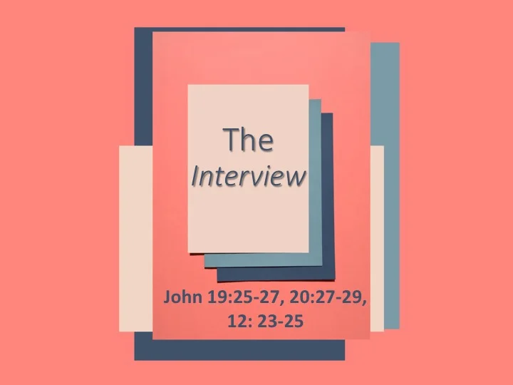 This Place #3 - The Interview, (Intro)