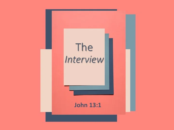 This Place #4- The Interview With Jesus (Pt. 2)