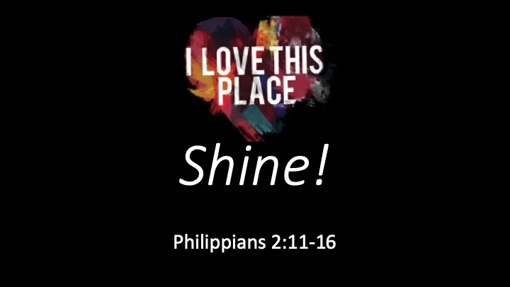 This Place 2019 #1 - Shine!
