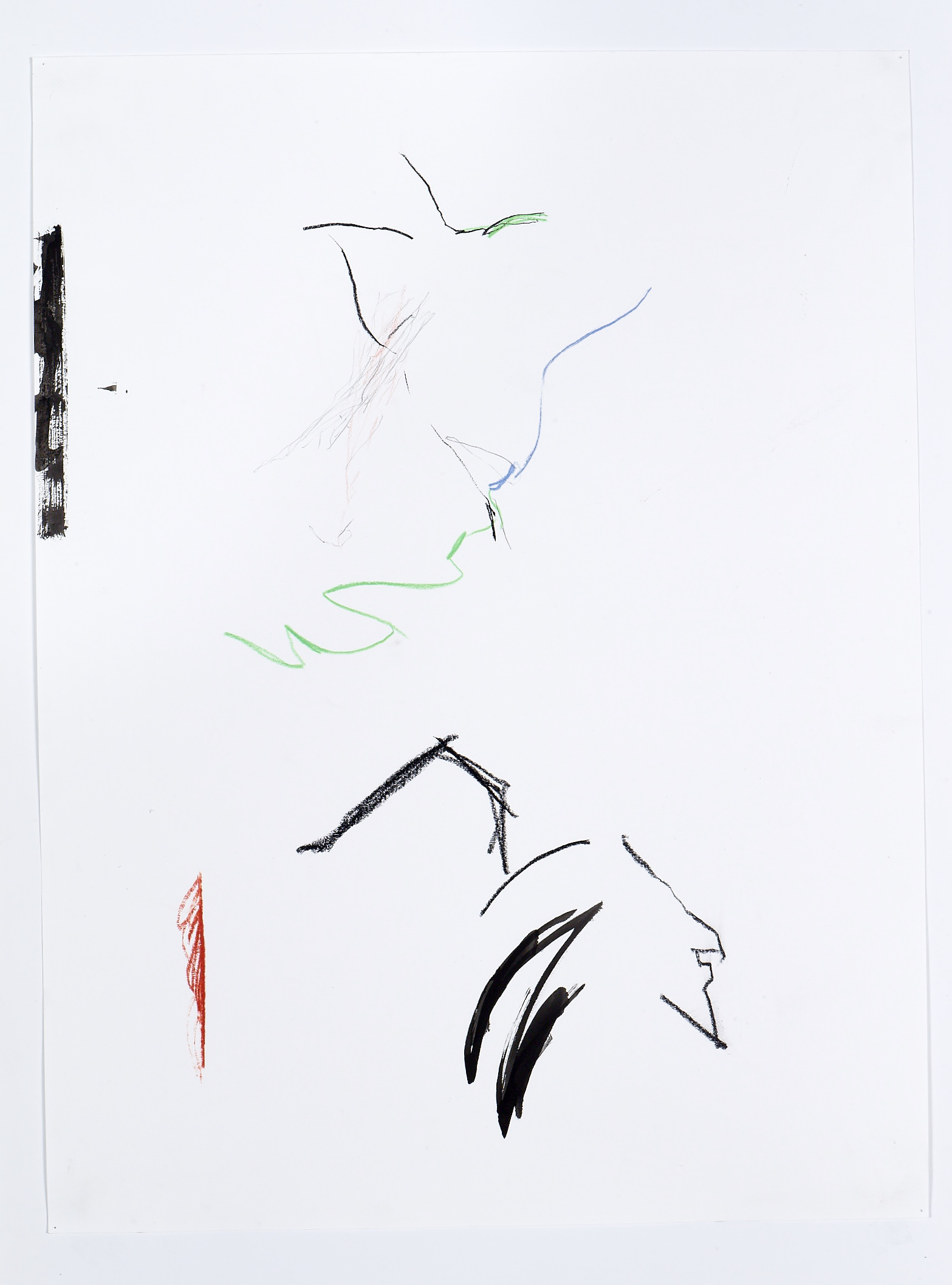 "C-12" - Graphite, wax pastel, ink on paper 18" x 24" 2015