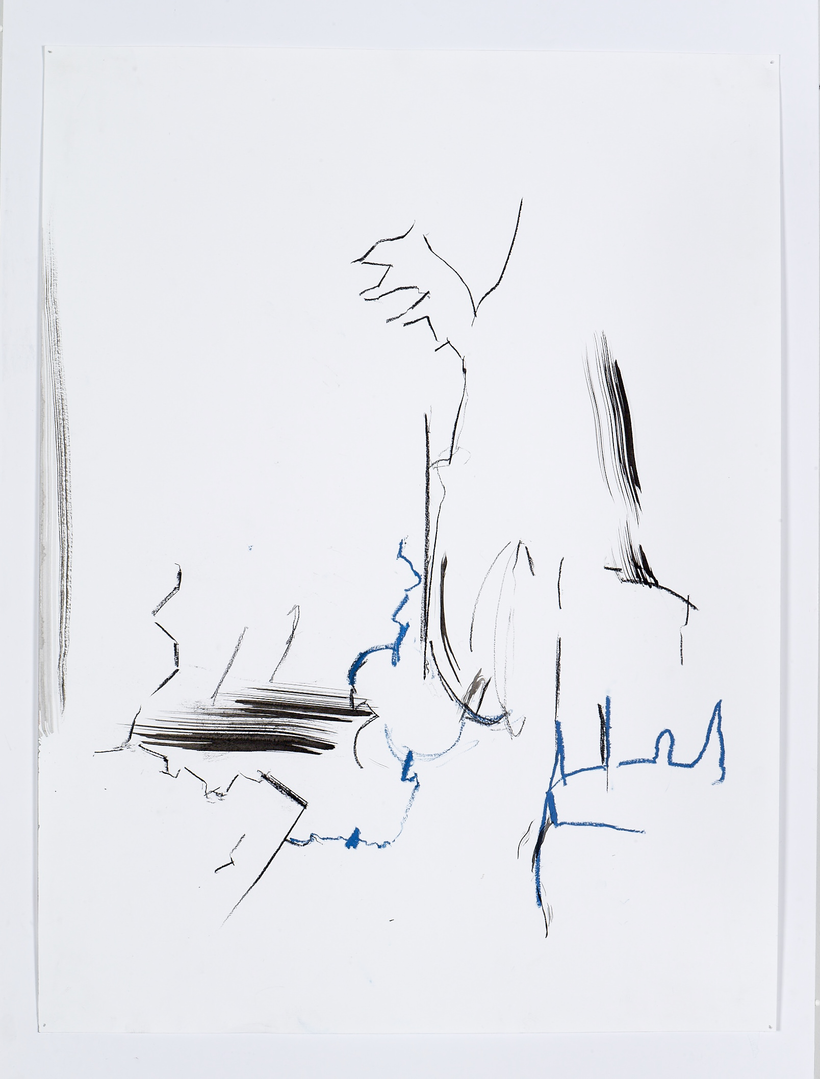 "C-14" - Graphite, wax pastel, ink on paper 18" x 24" 2015