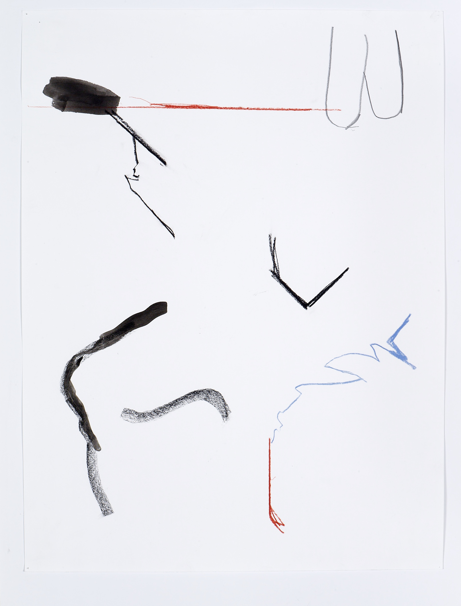 "C-15" - Graphite, wax pastel, ink on paper 18" x 24" 2015