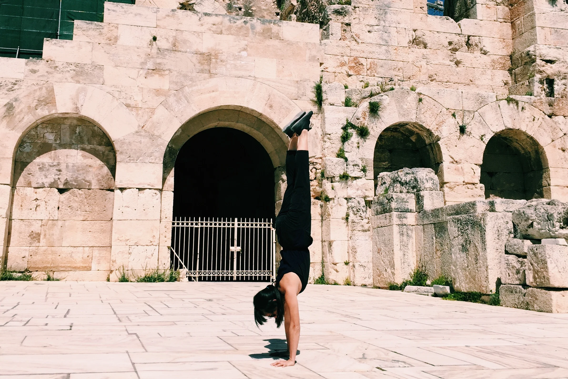 Finally found somewhere to do a quick handstand...