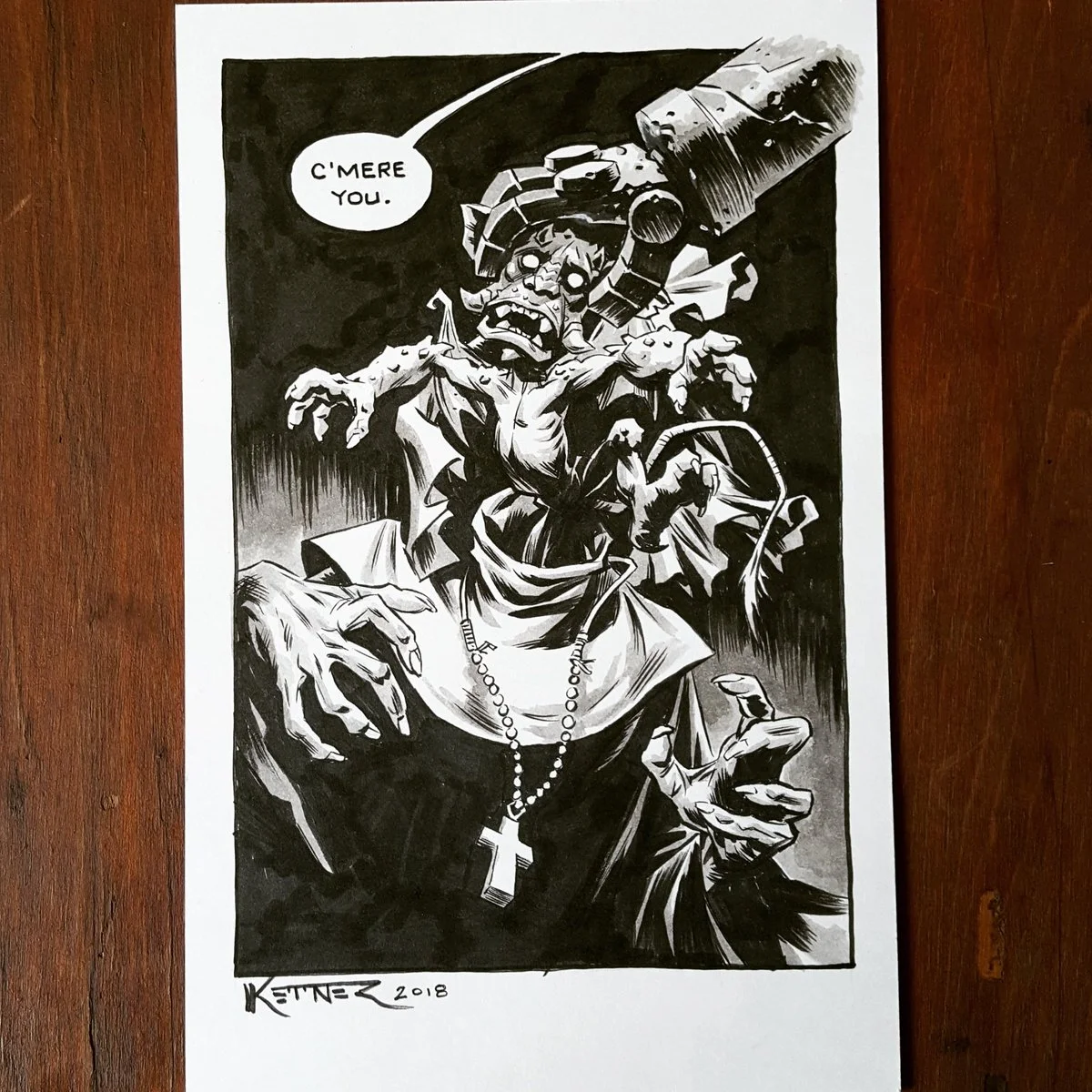 Ualac (from Hellboy) and Valac (from The Nun) are technically the same demon, so this seemed apt.