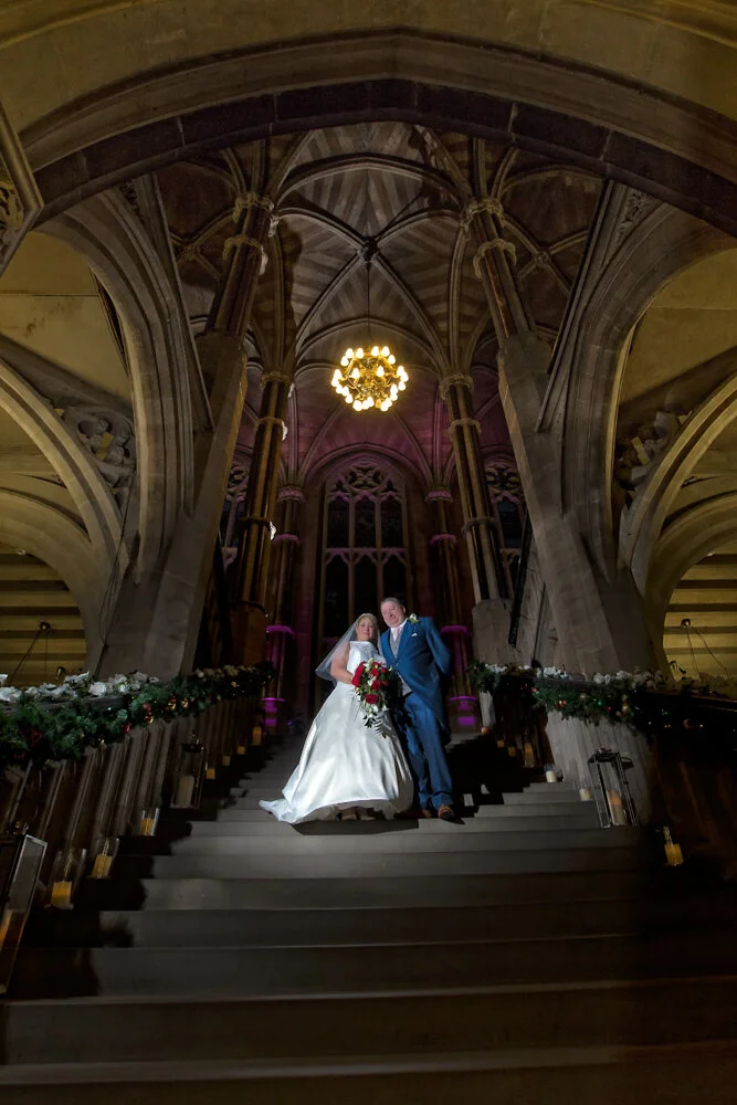 Rochdale wedding in the superb Rochdale Town Hall,on The Grand Staircase