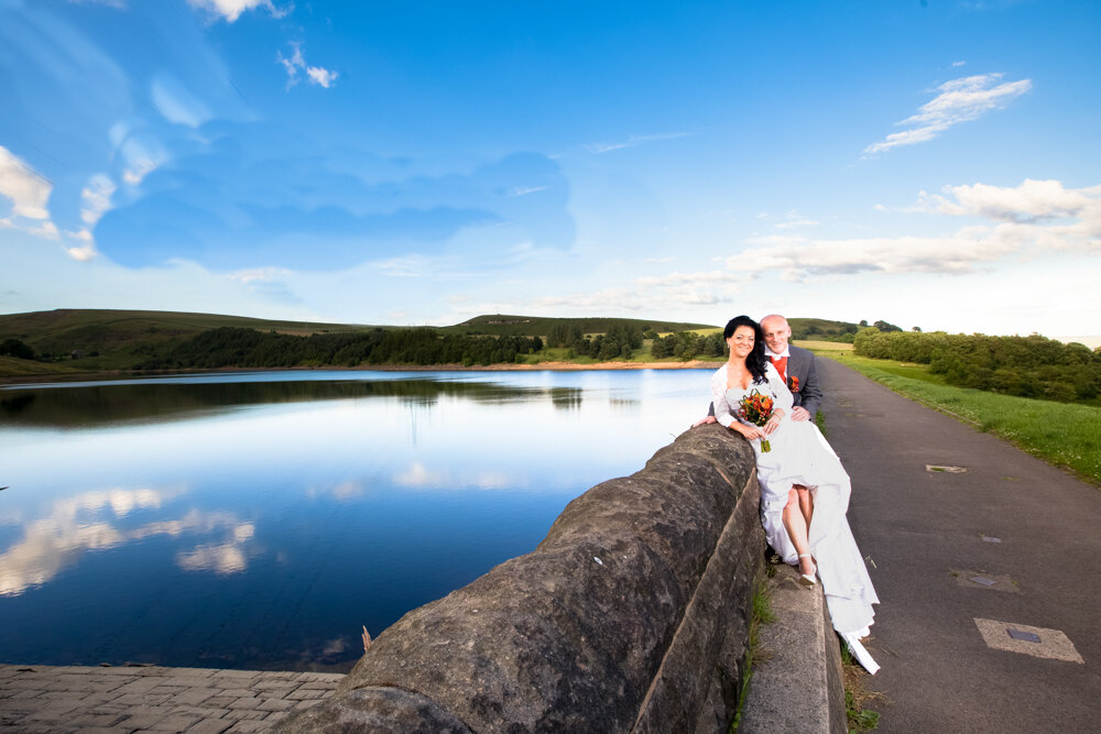 Rochdale Reservoir wedding shoot