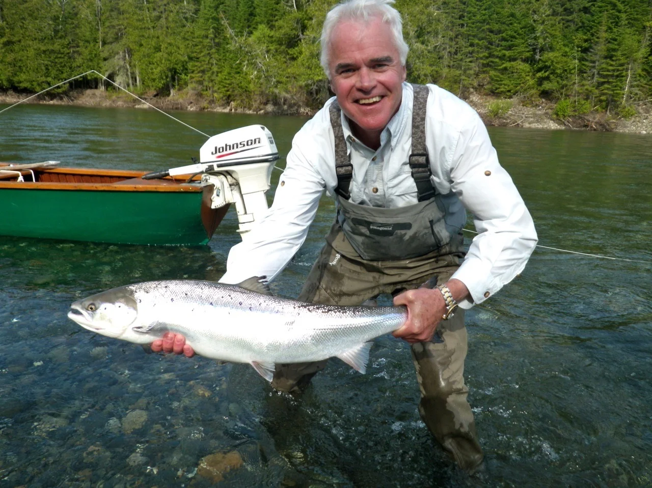 Mac Fox with his first Bonaventure fish of the season, I am sure there are more to come.