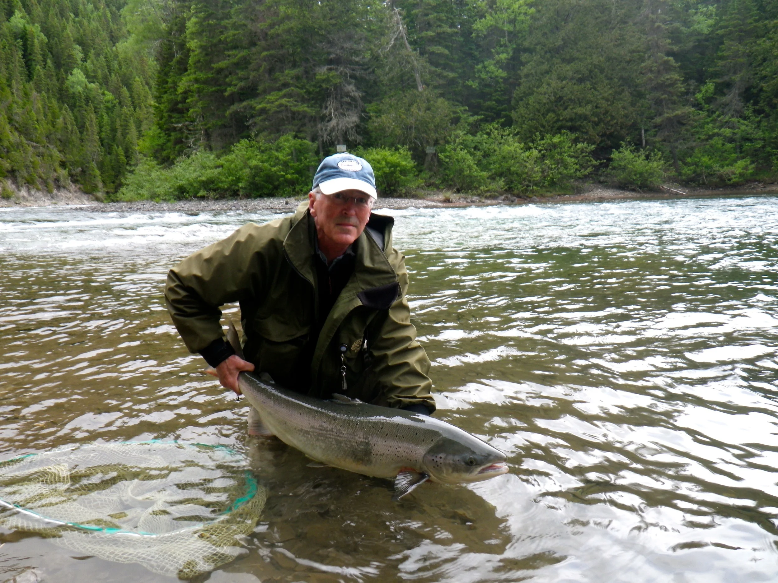 Norwegian Ole Petersen puts a nice one back in the Bonaventure, nice fish Ole!
