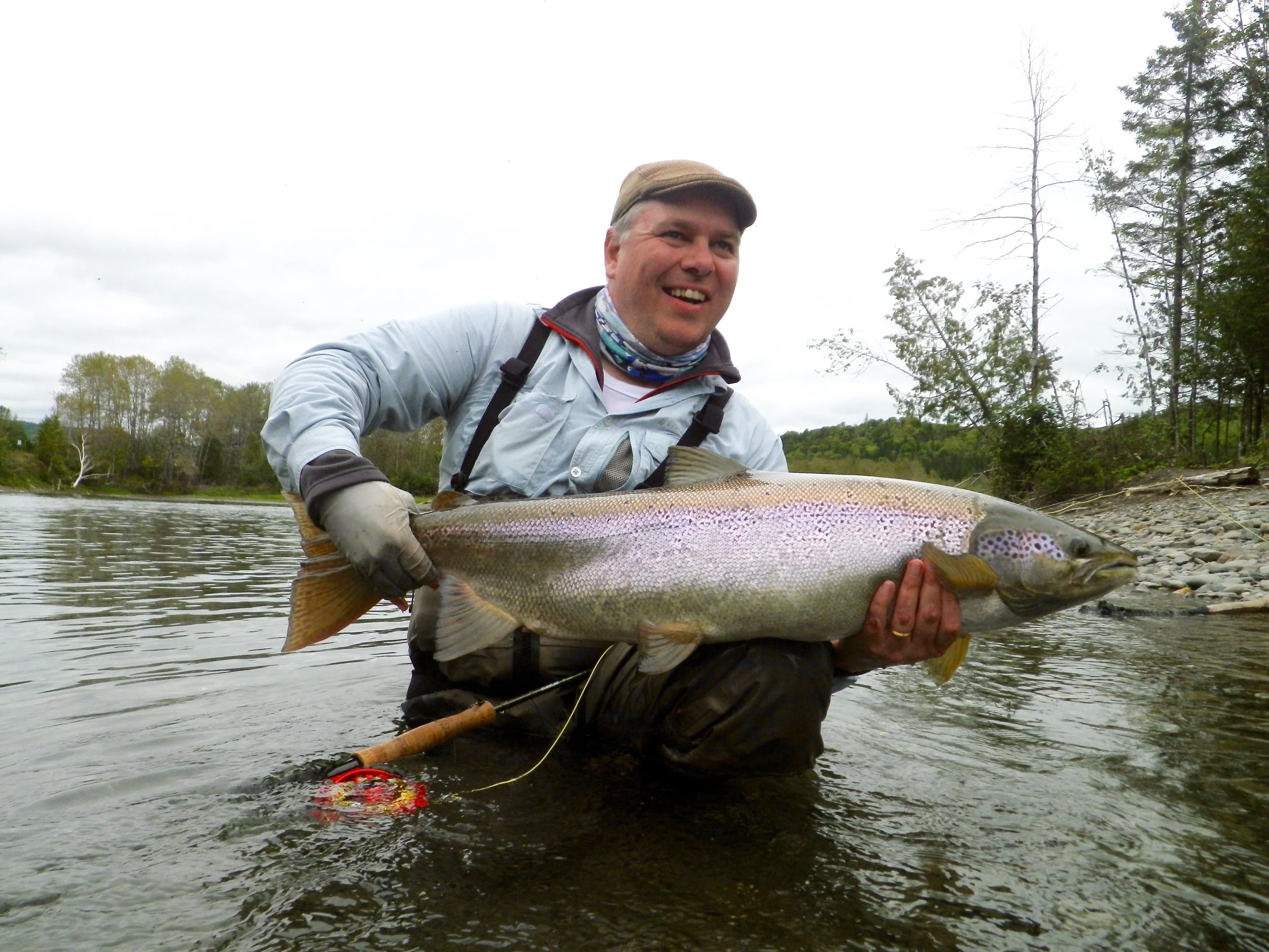 Jon Inge came all the way from Thailand to catch the beauty from the Petite Cascapedia, Nice one Jon!
