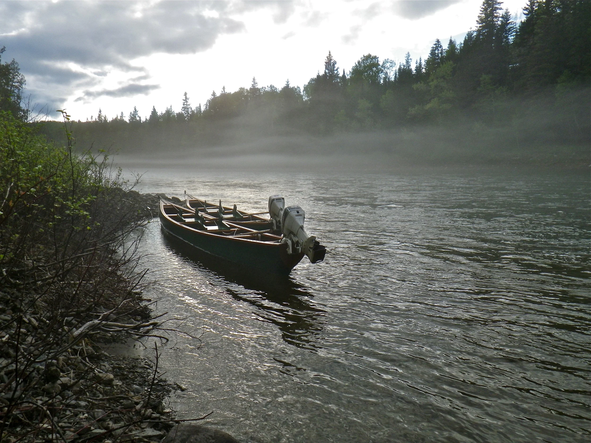 The boats are ready for opening day.