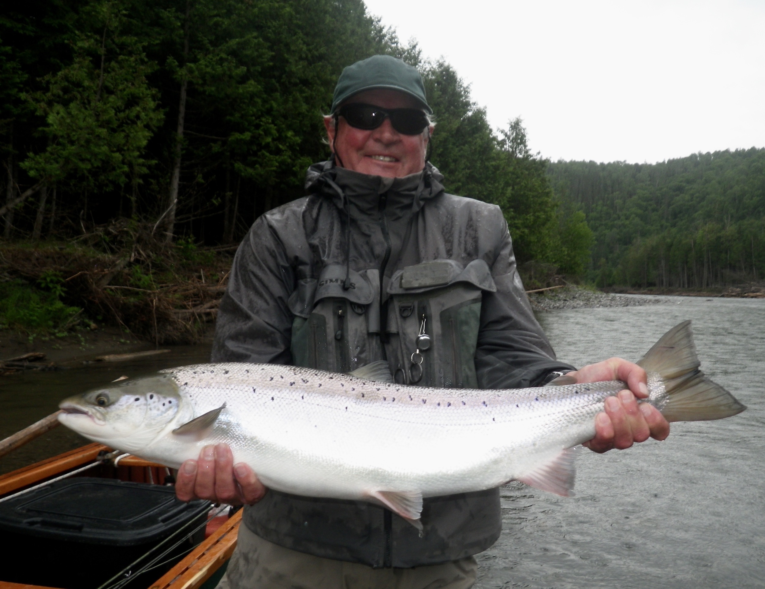 Ian Thorpe with a nice Bonaventure salmon, Congratulations Ian!