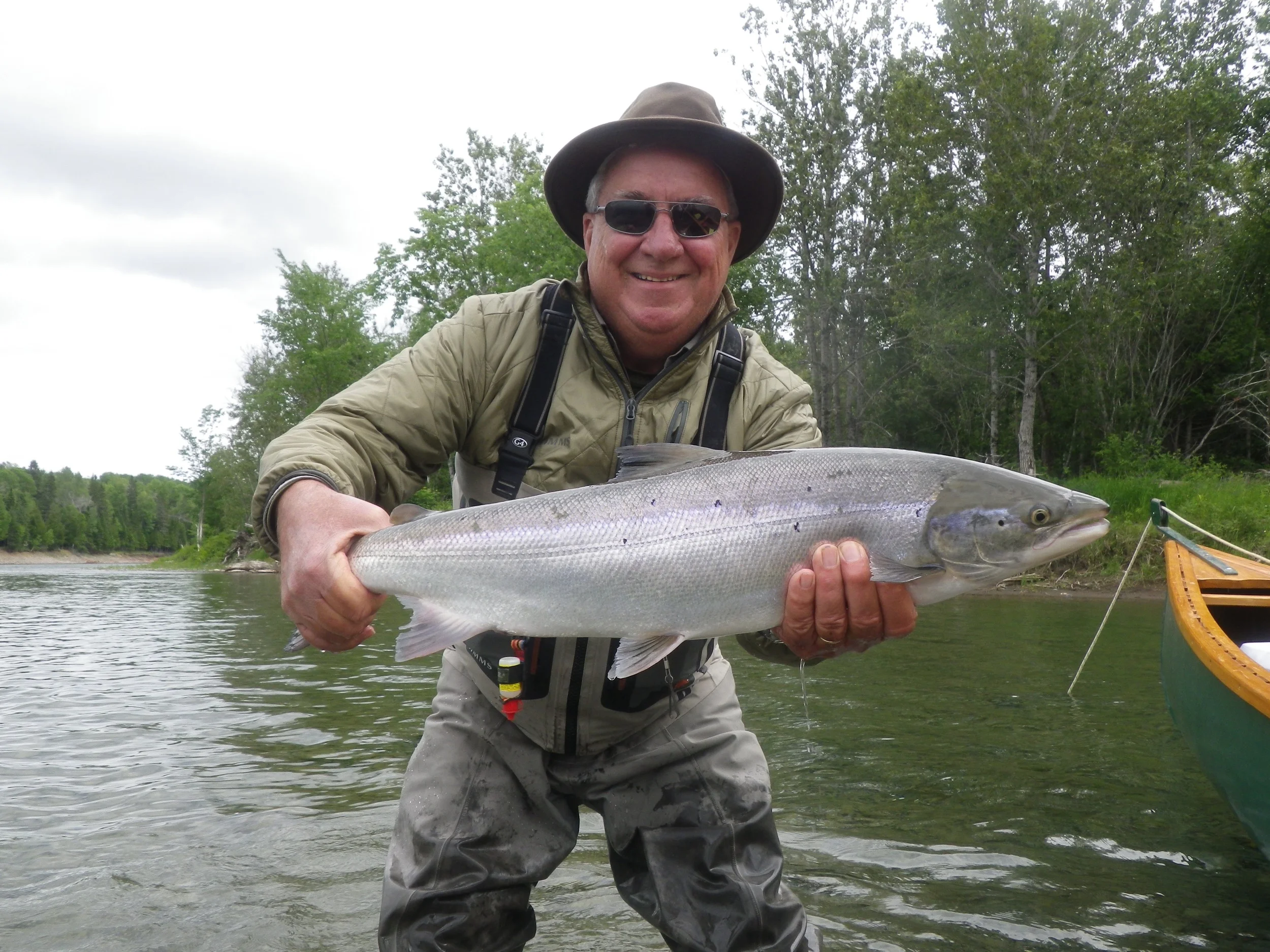 Fred Benere has been coming Camp Bonaventure for over 20 years, he sure knows how to catch salmon!