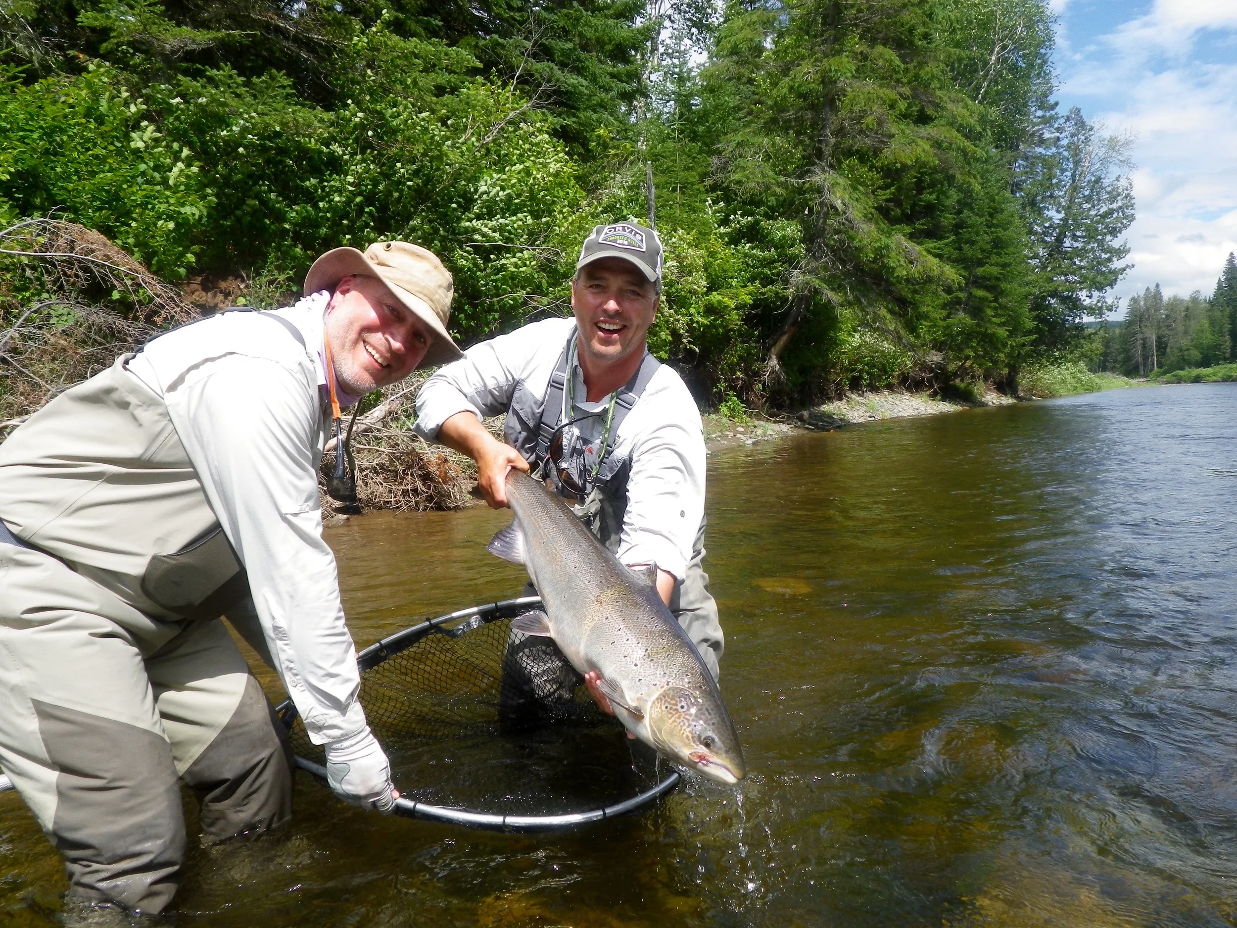 Mitchell Bellman Puts a nice one back on the Grand Cascapedia, Congratulations Mitchell!