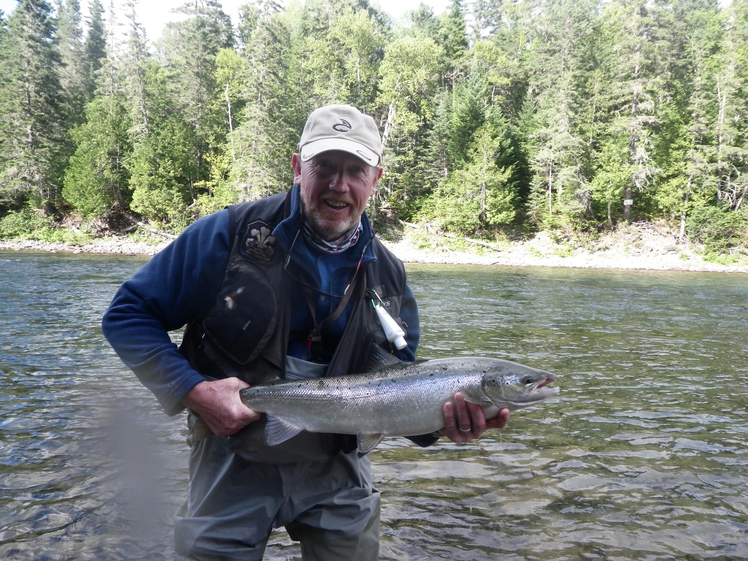 Brian Jones is no stranger to atlantic salmon fishing or Camp Bonaventure, congratulations Brian, see you again soon.