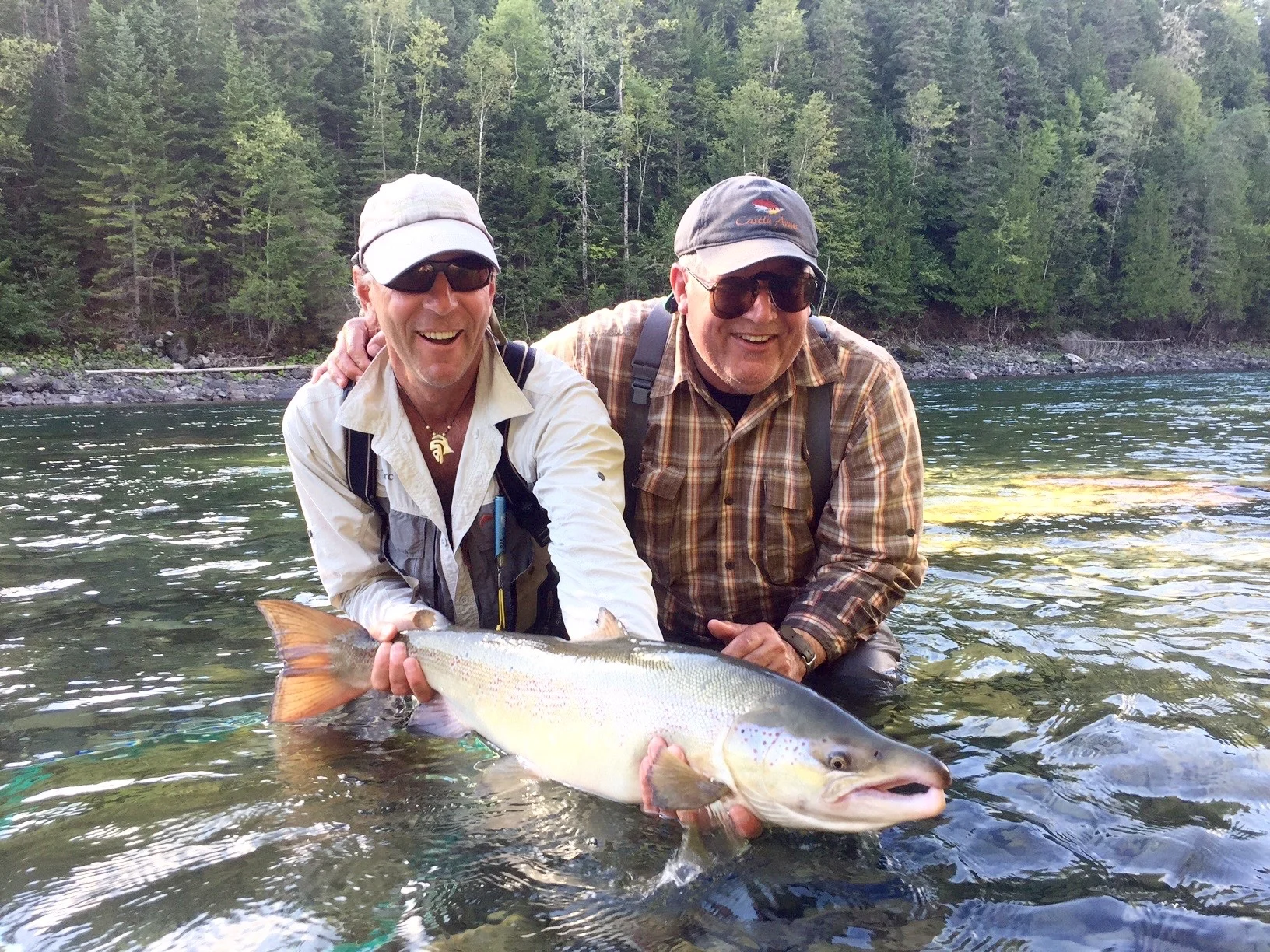 David Castleman (Right) with Camp Bonaventure guide Marc poirier, congratulations David!