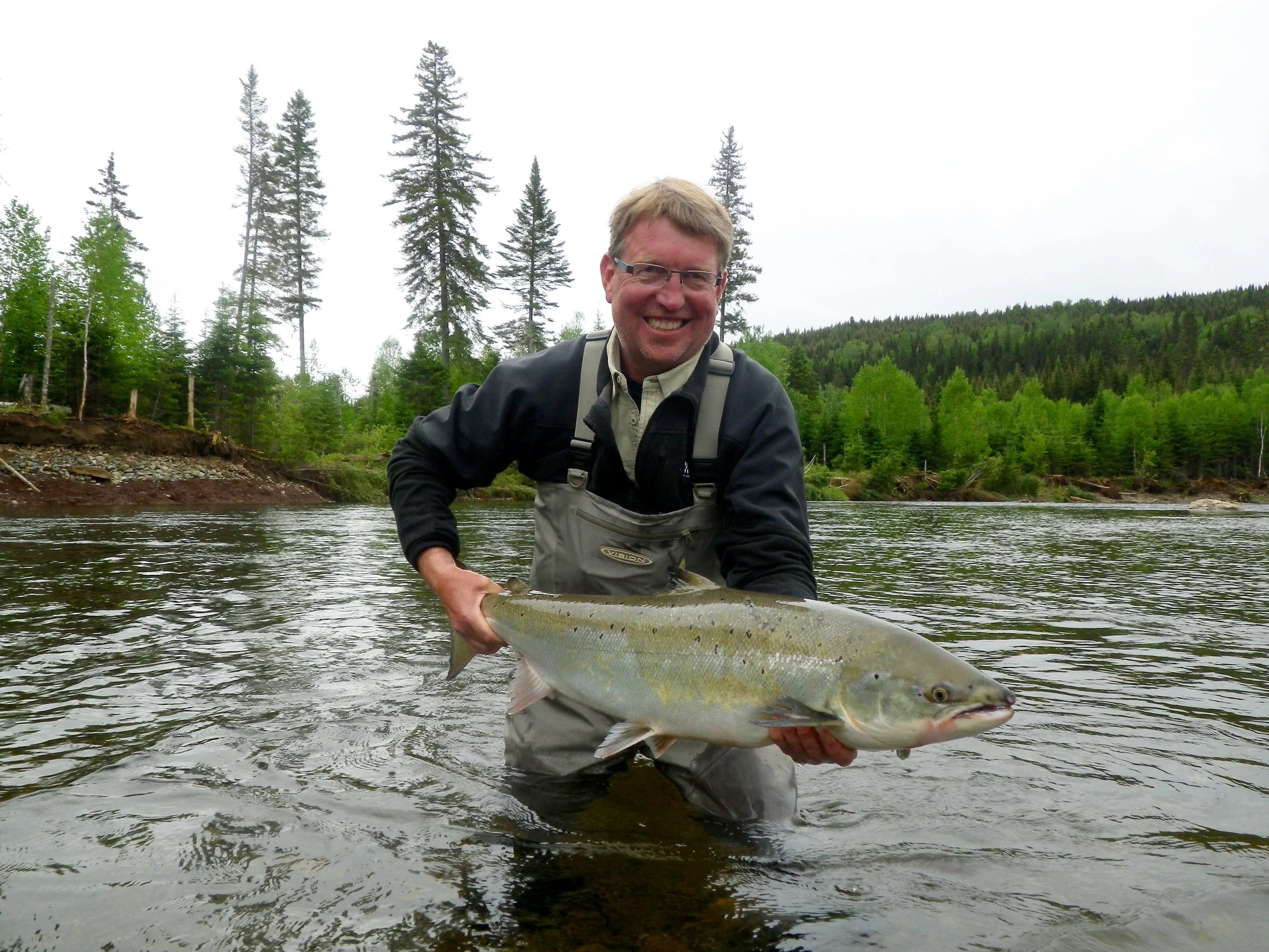 Briar Bredenbrucher with a nice salmon, Congratulations Birgar, see you next year!