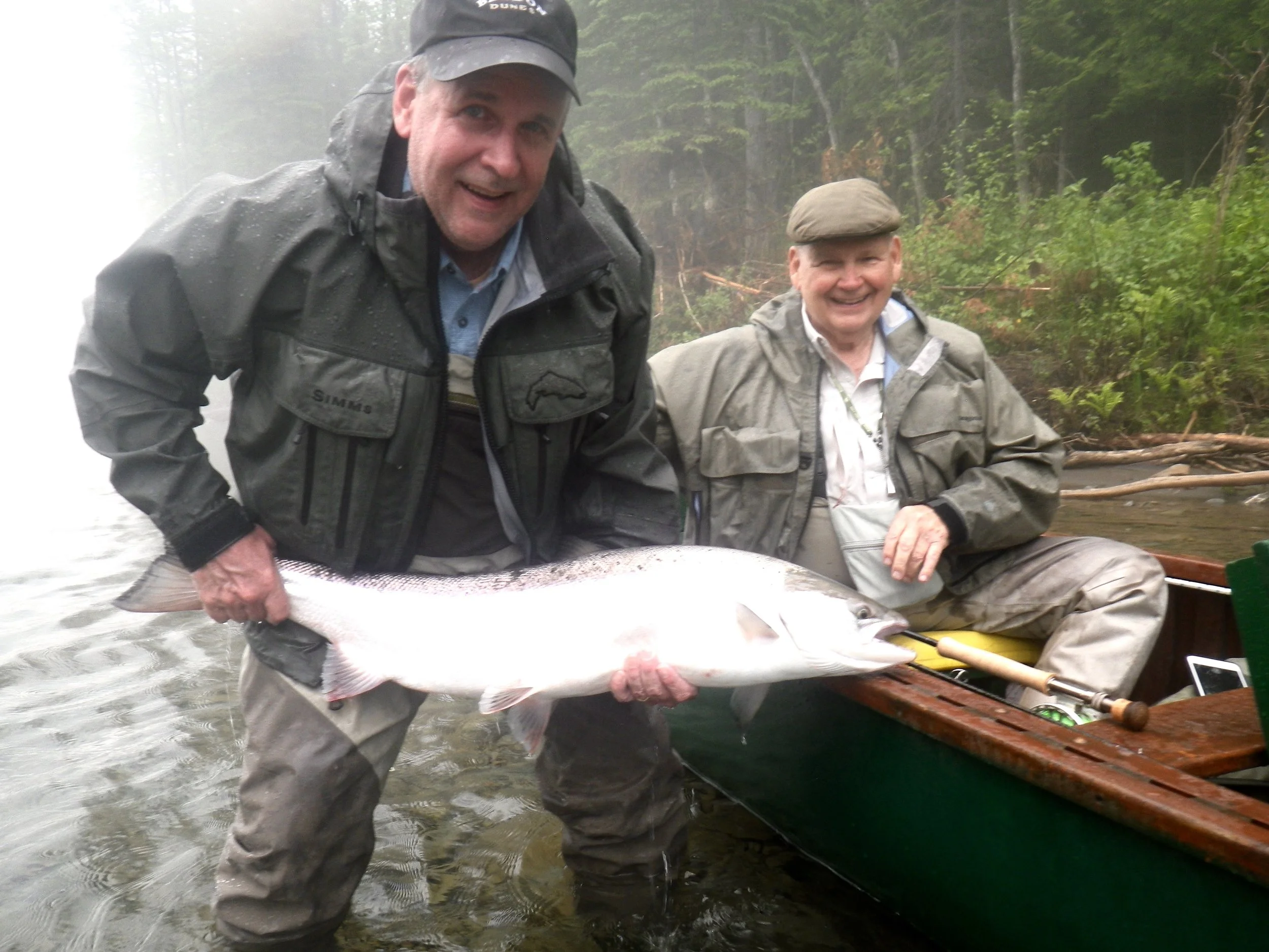 Bill Willson's son Douglas with his first Atlantic salmon, a chip of the old block! Well done Douglas.