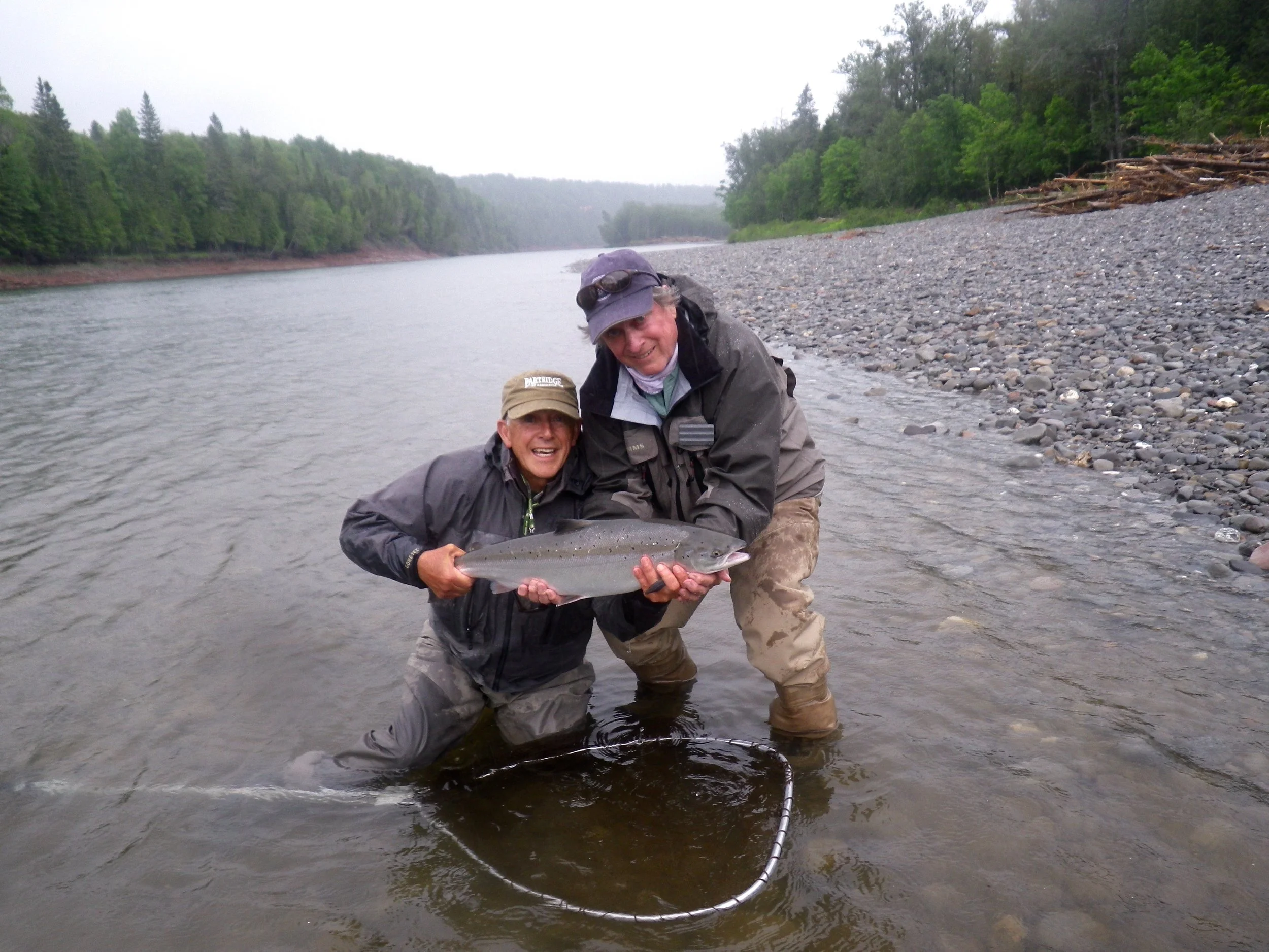 David Mann from Nova Scotia has been a regular at Camp Bonaventure for years, he knows how to catch fish, nice one David!