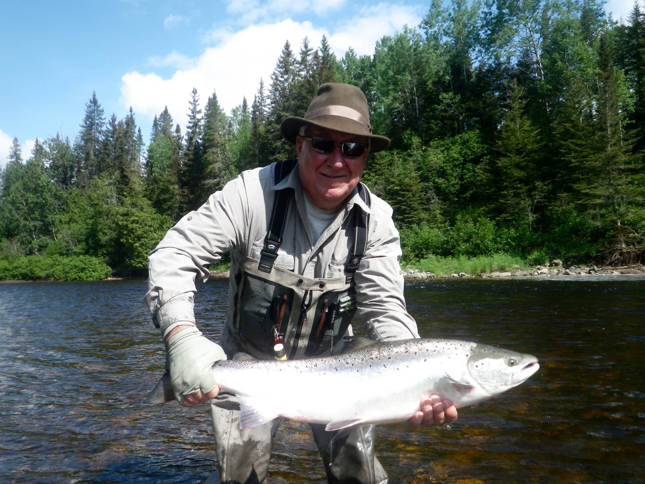 Fred Benere has been coming to Camp Bonaventure for many years, he sure knows how to catch them, Good start to the season Fred!
