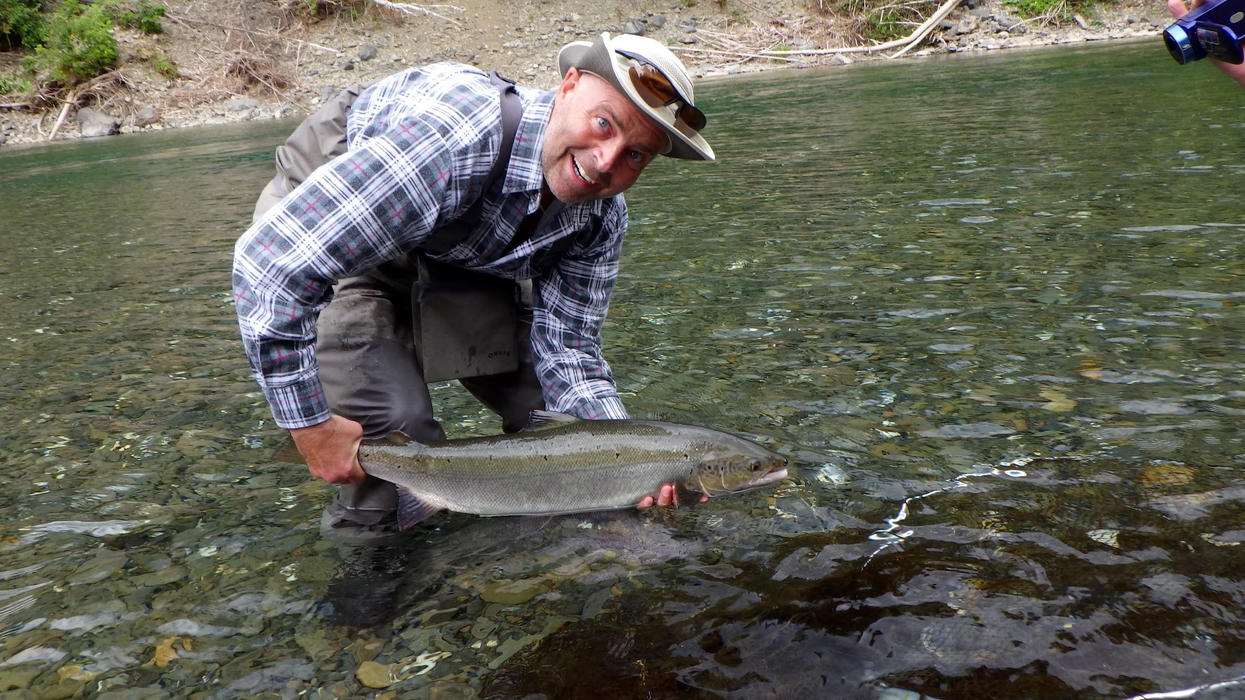  This was Richard Poulin's first time Atlantic salmon fishing, a fish to remember! Congratulations Richard