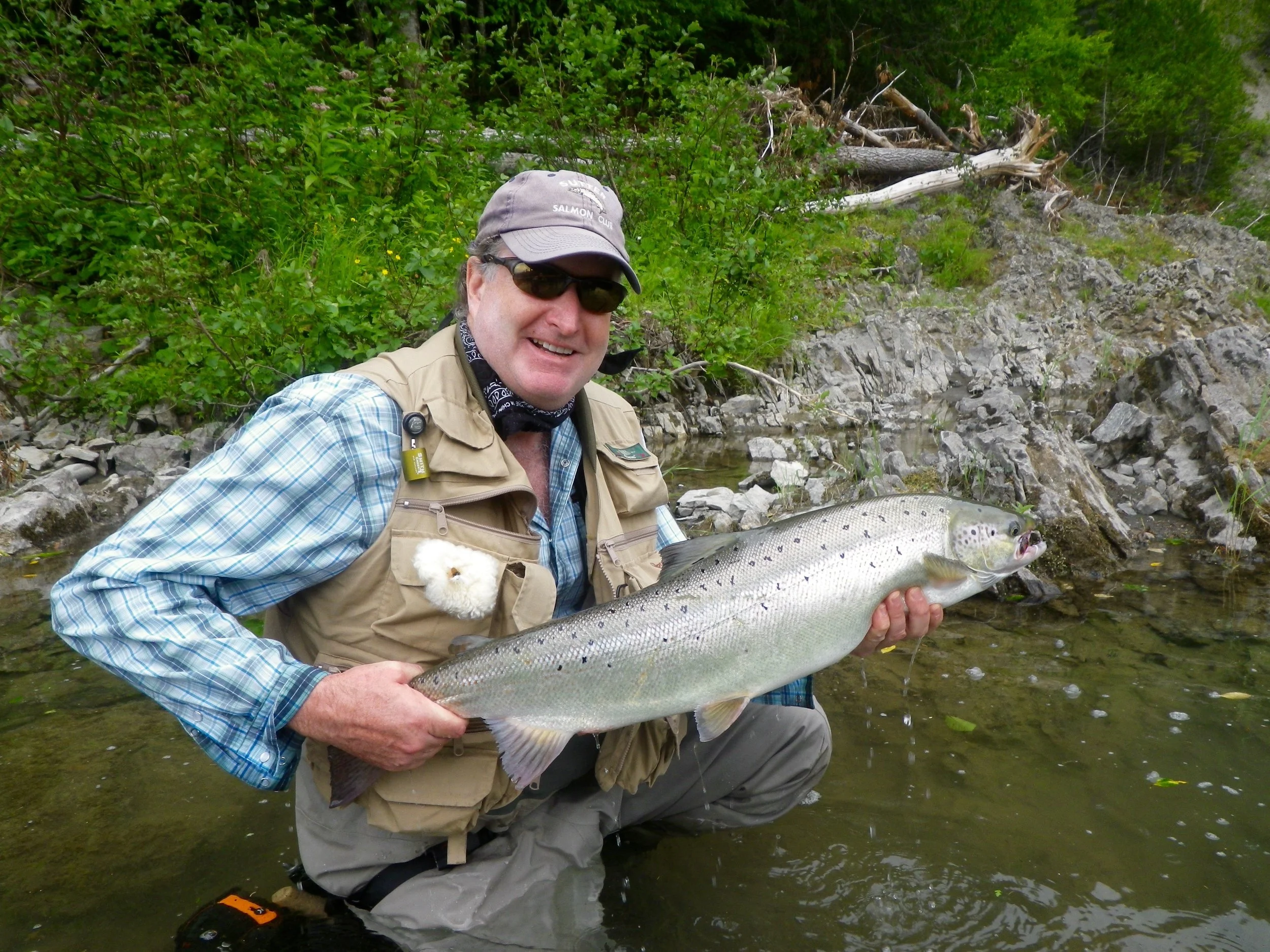 This was Eric Roberts first trip to Camp Bonaventure, He landed this nice one on a dry fly, congratulations, Eric!