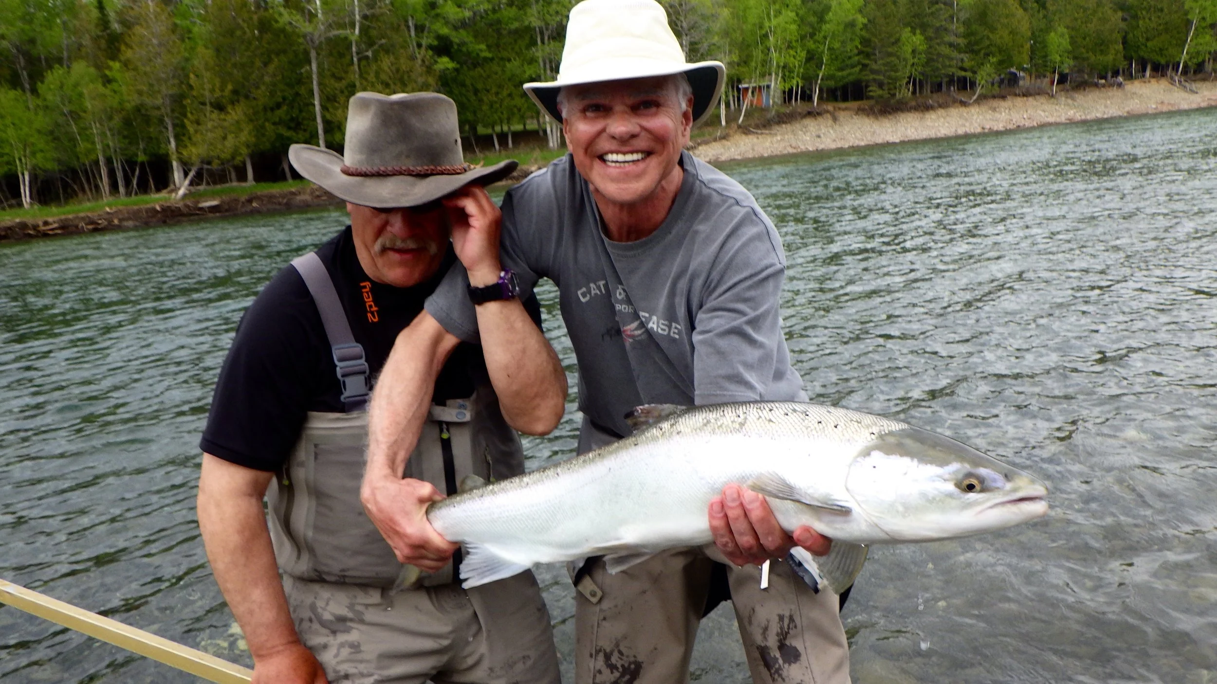 Dale wasn't far behind with another fine silver salmon nice one Dale, way to go!