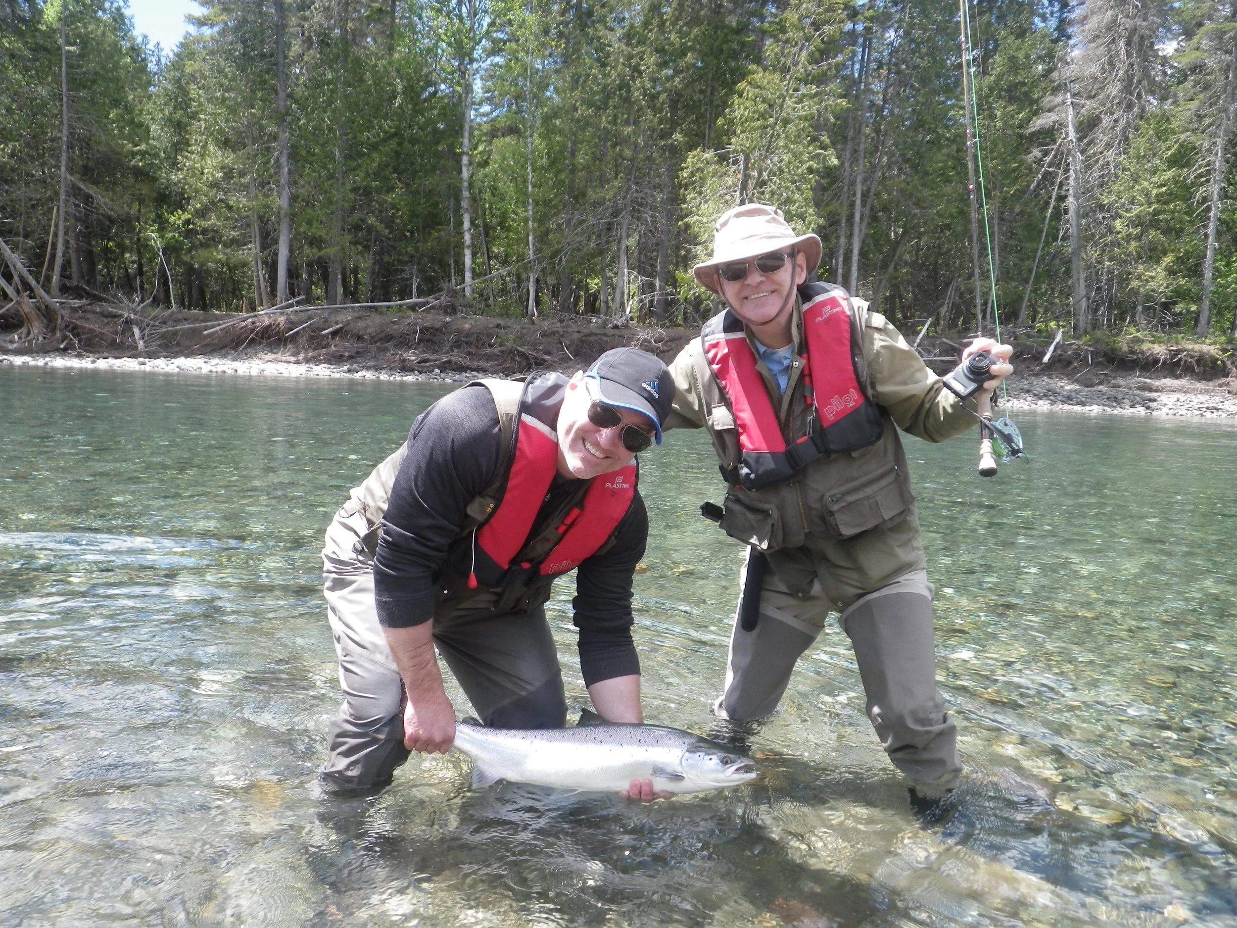 Craig Shannon with his first Bonaventure salmon, Congratulations Craig, may it be the first of many to come.