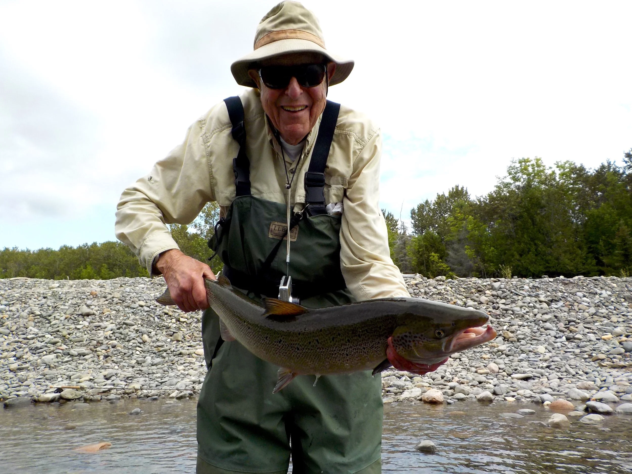 Don Grossett has been part of Camp Bonaventure since the beginning, he's not only one of our best friends he 'sa part of our family. It didn't take him long to catch his first one of the season, congratulations Don!