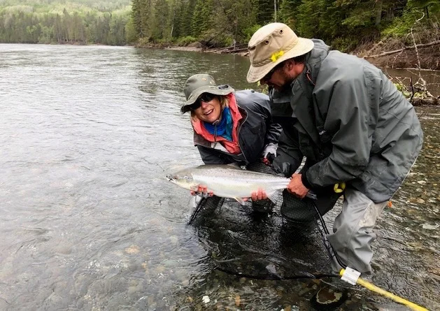 Sonja won the battle, Congratulations, see you in August for some dry fly action!