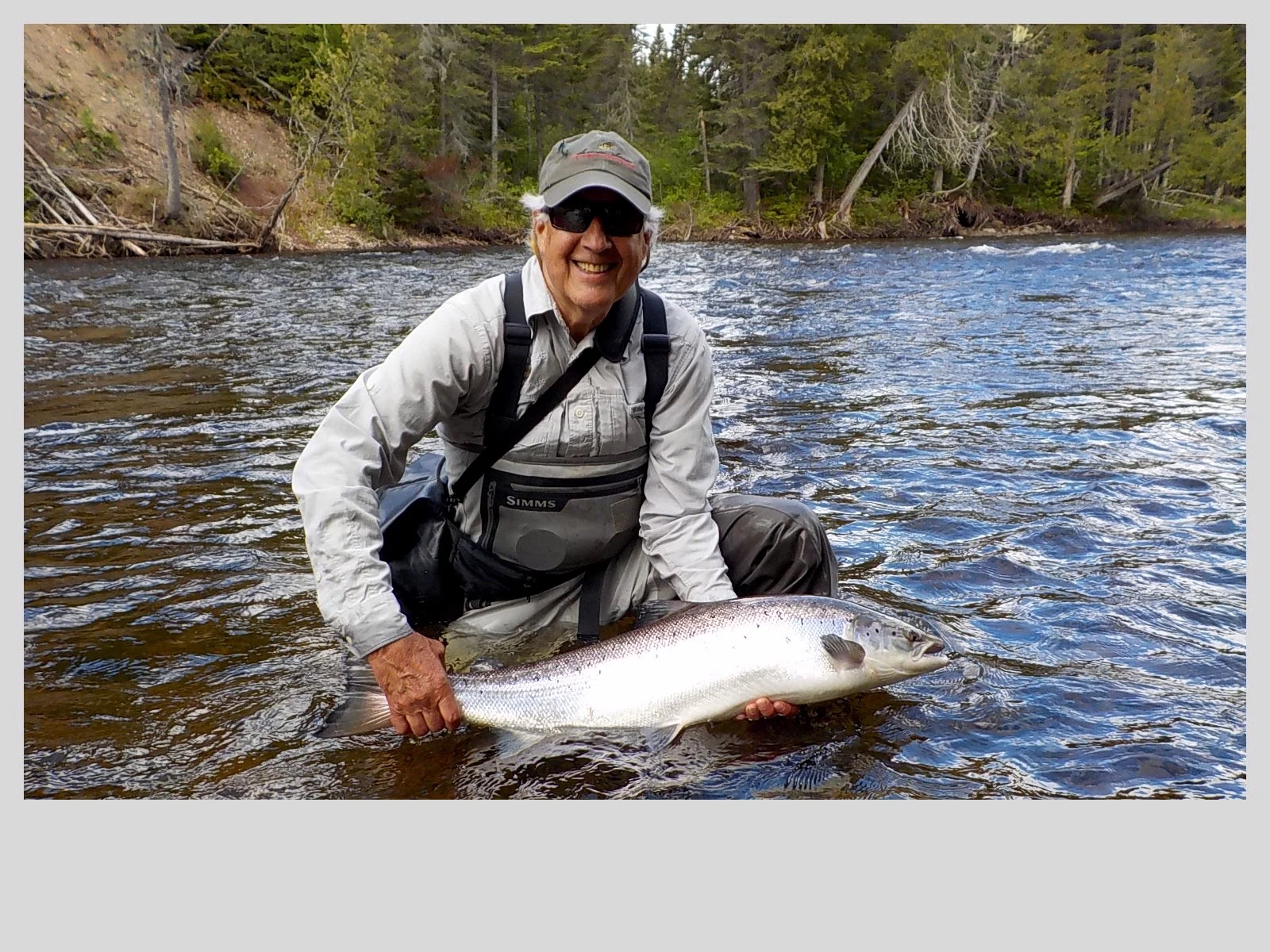 Jonathan Director with his first of many for the week, he`s a great angler. Congratulations Jon, see you next June.