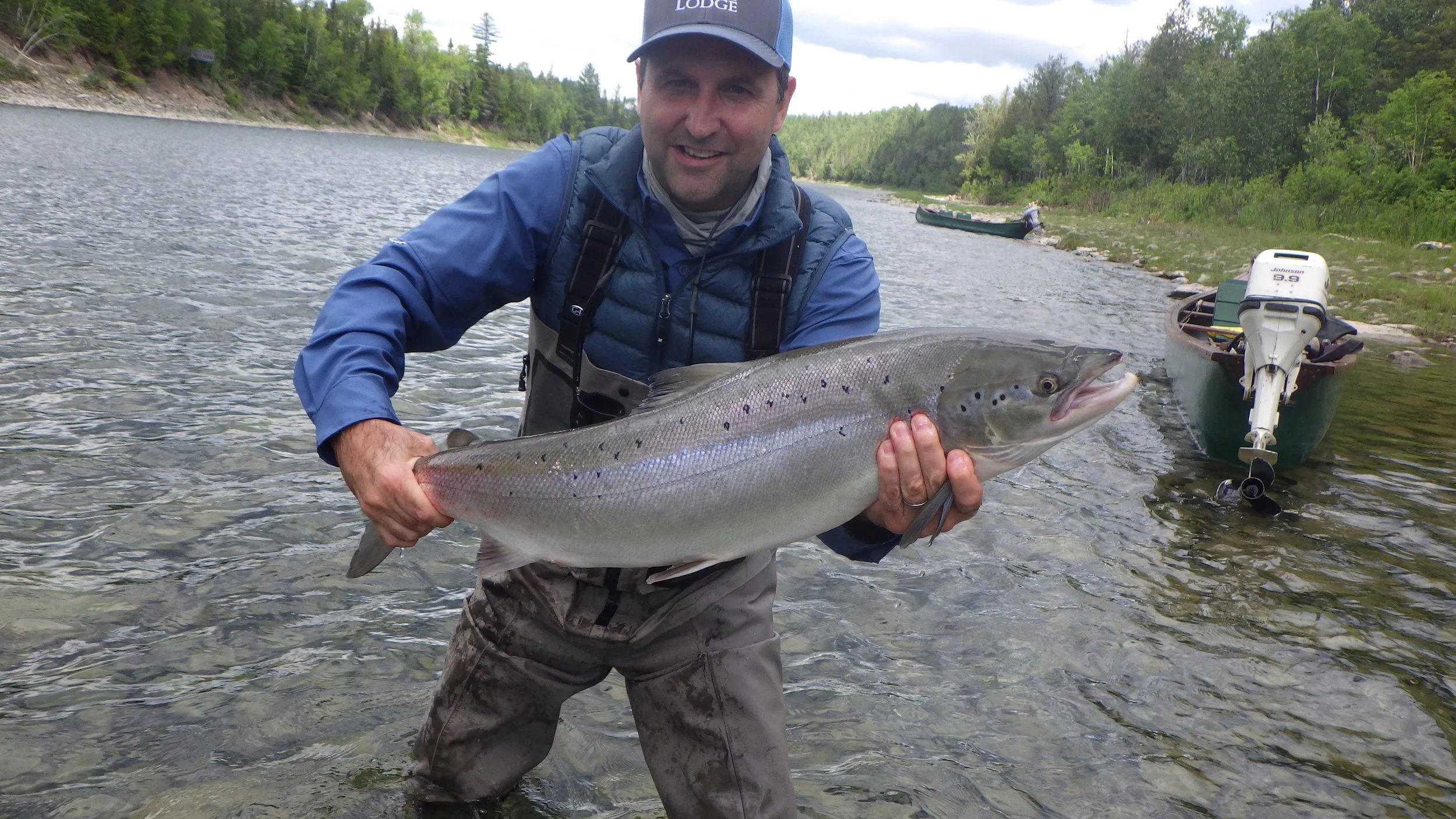 It did take long for Patrice Giroux to hook and land this one. Congratulations Patrice!