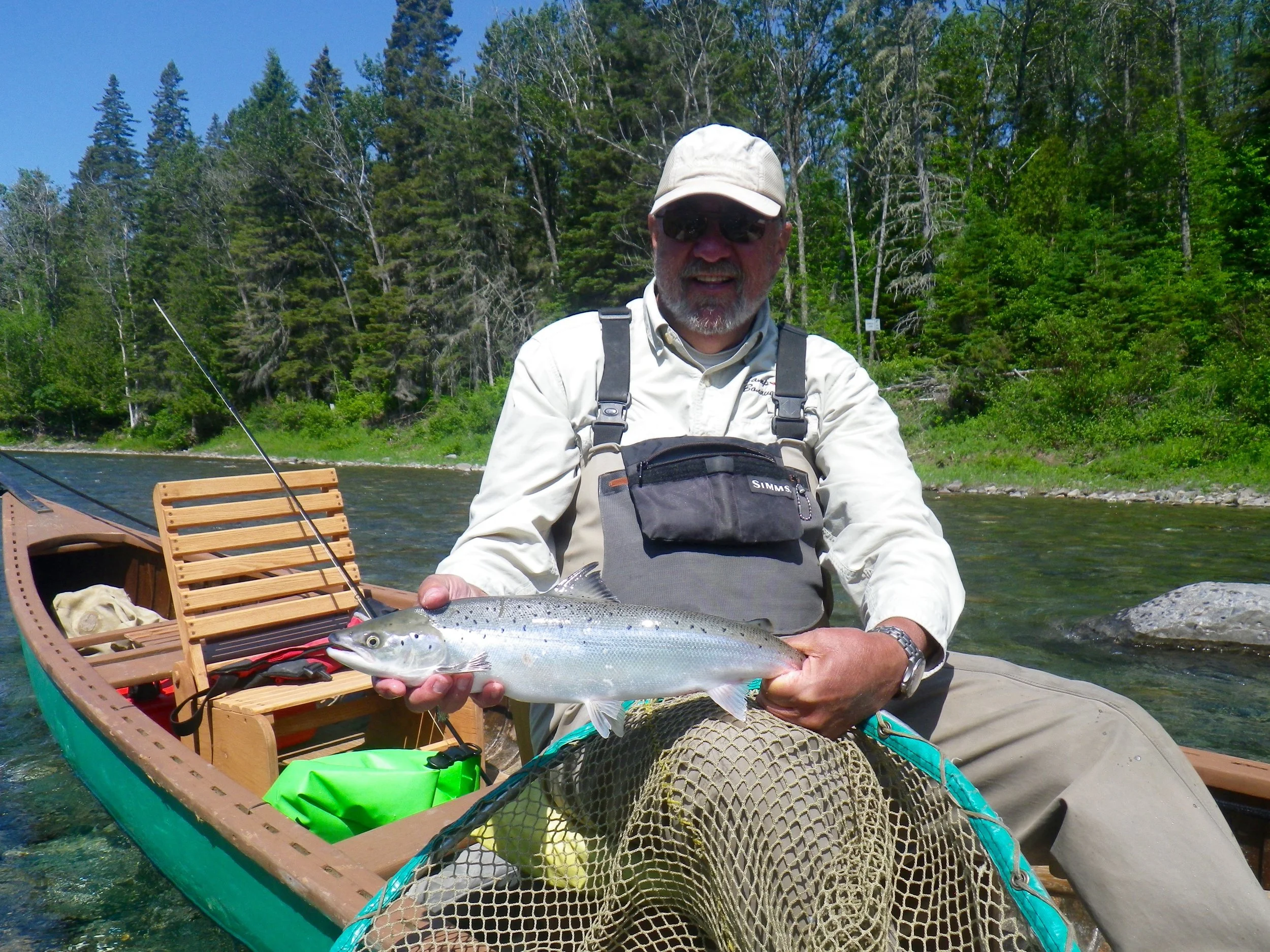 Our good friend Darrell Sanders has been part of Camp Bonaventure since day one. Darrell broke the ice with this fine grilse . Congratulations Darrell, cant wait to see you next year.