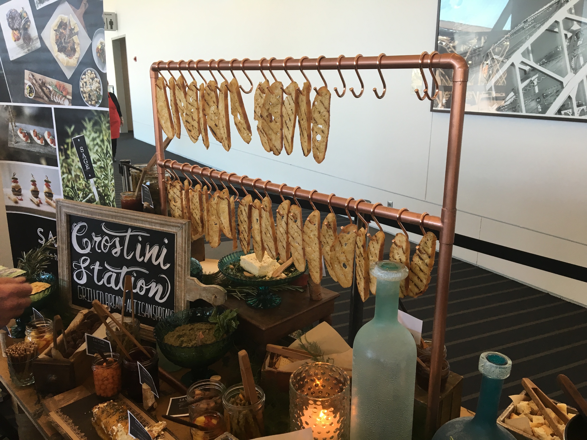 Savor Pittsburgh 's beautiful & delicious crostini bar