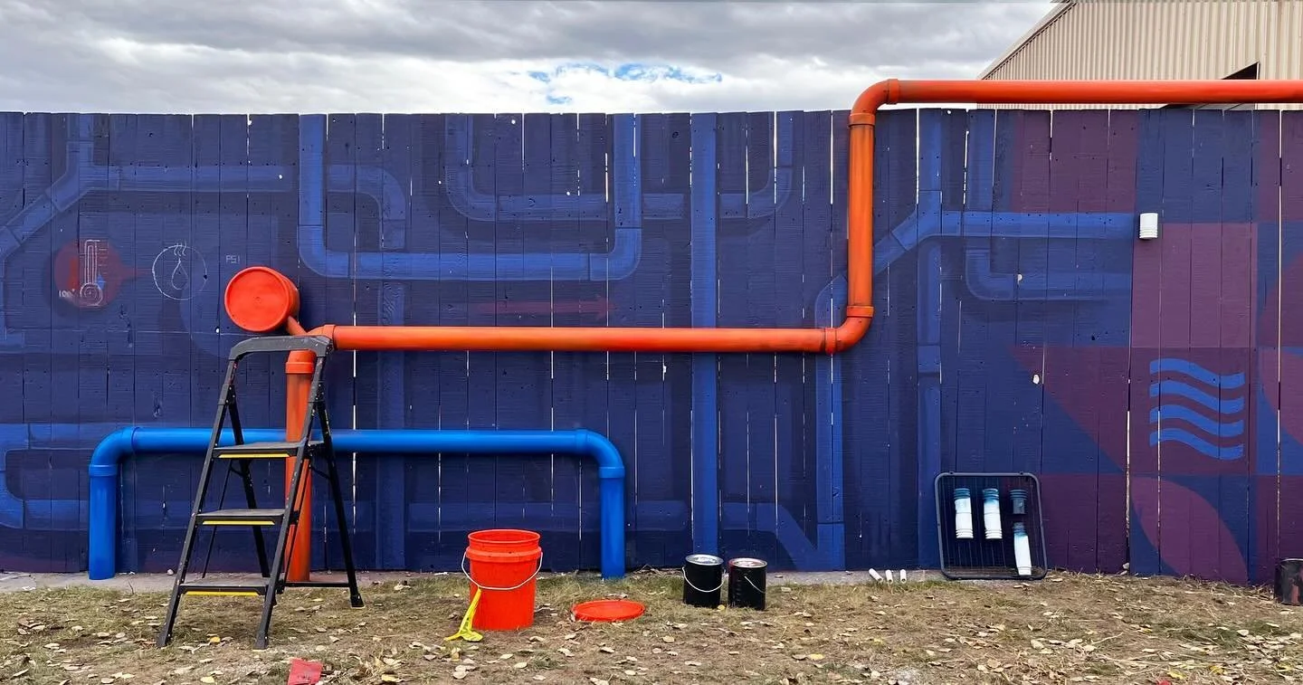 I wasn&rsquo;t quite able to wrap up this mural project in Silverthorne before the winter weather really set in early November, but here are some more photos showing some of the gradual progress. 

The seasons change so quickly above 9000&rsquo; - I 