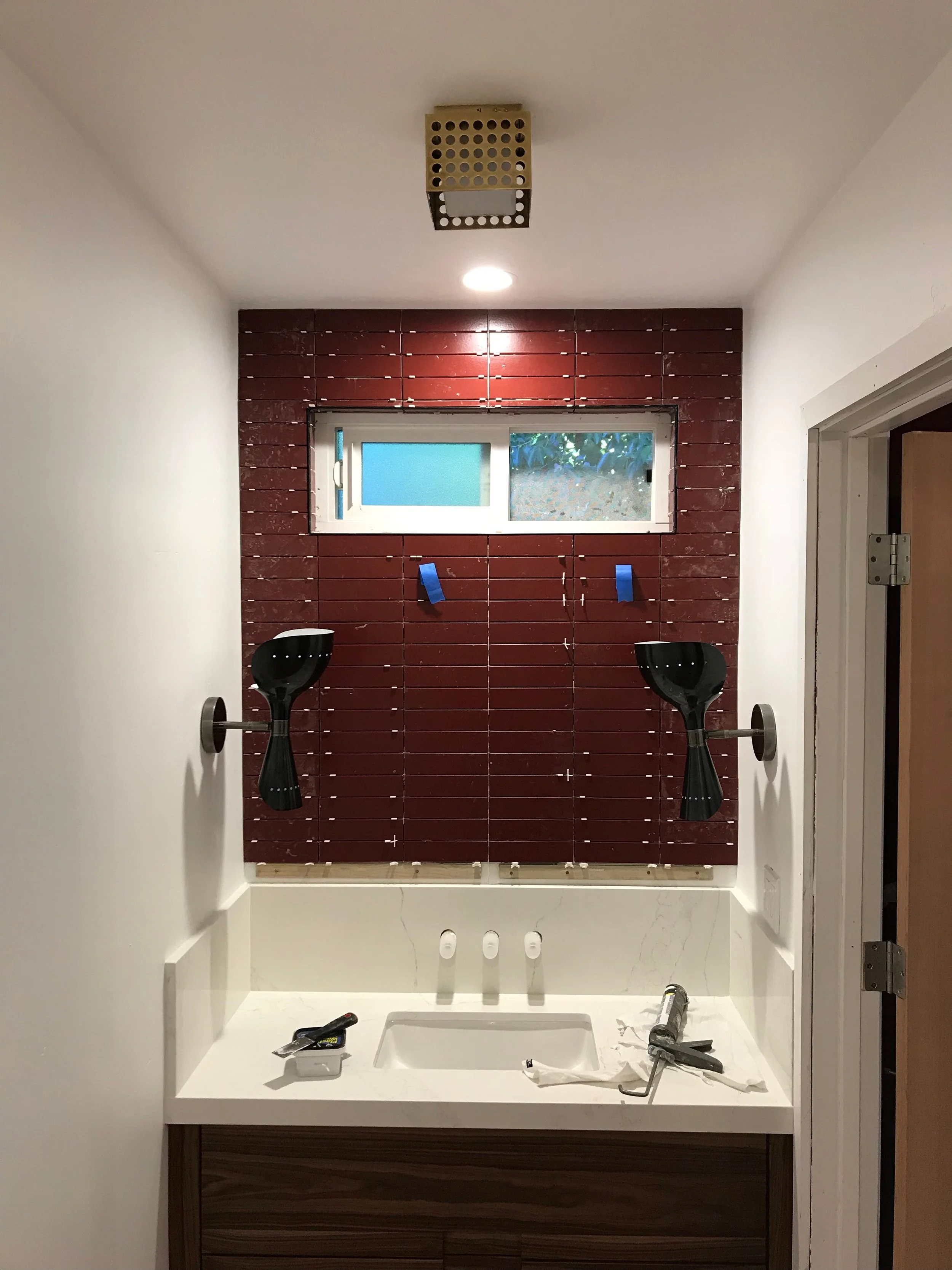 Follow my master bath remodel- Week 5 of the #oneroomchallenge posted by Molly Erin Carter 10.31.18