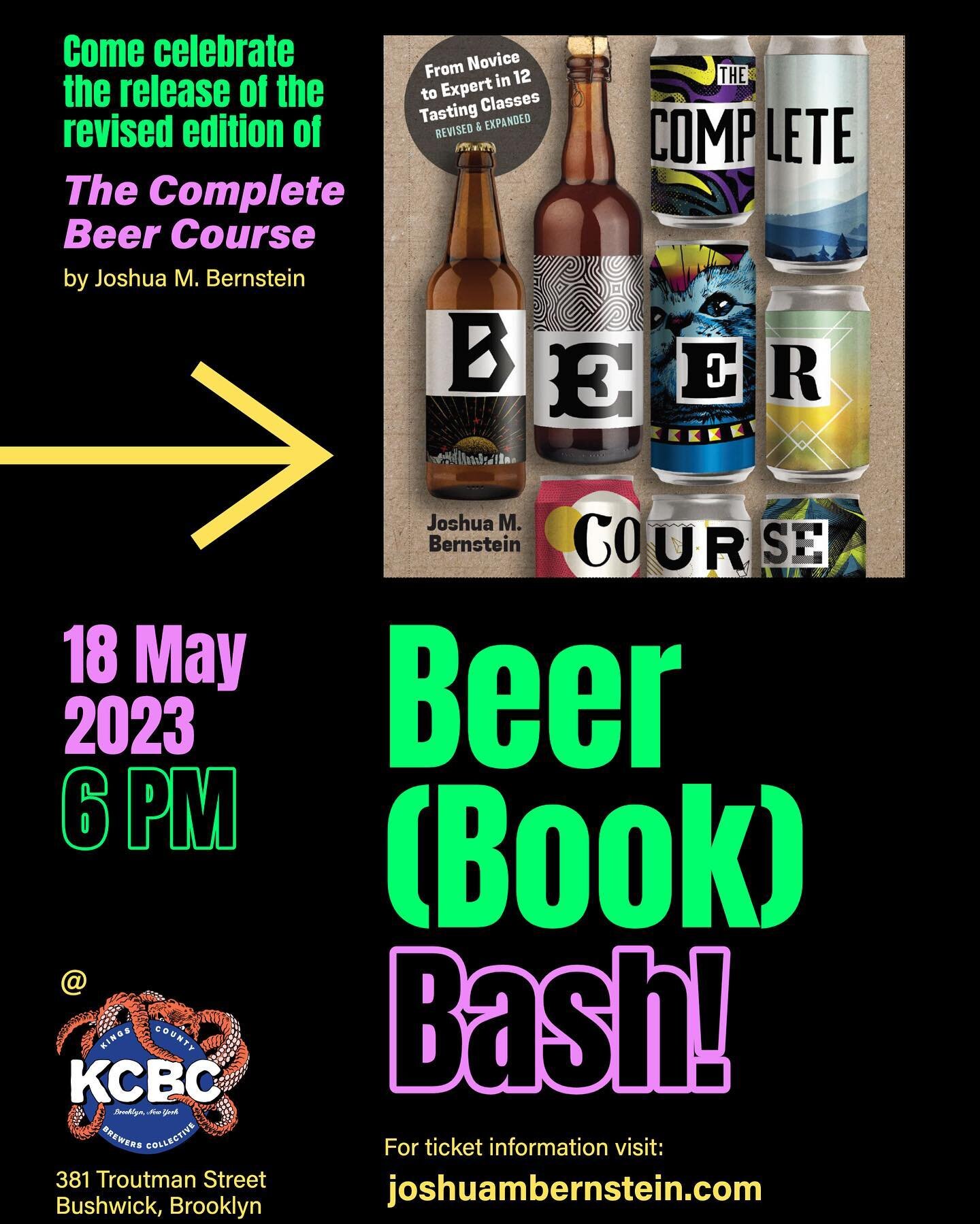 Hey beer folks! Good friend of the Brewmies @joshmbernstein is hosting a launch party for the release of the revised version of his book &ldquo;The Complete Beer Course&rdquo; next month at @kcbcbeer on Thursday, May 18th from 6-9 PM.
&bull;
There ar