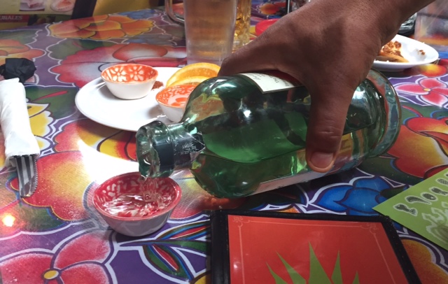 Mezcal sampler, thank god!