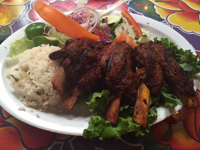 Chile marinated pork ribs, so good!