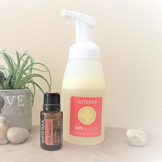 DIY OnGuard foaming hand soap: 
Use a foaming soap dispenser add
1 tbsp fco
2 tbsp Castile soap
10-15 drops On Guard
Top up with water
🙌🧡