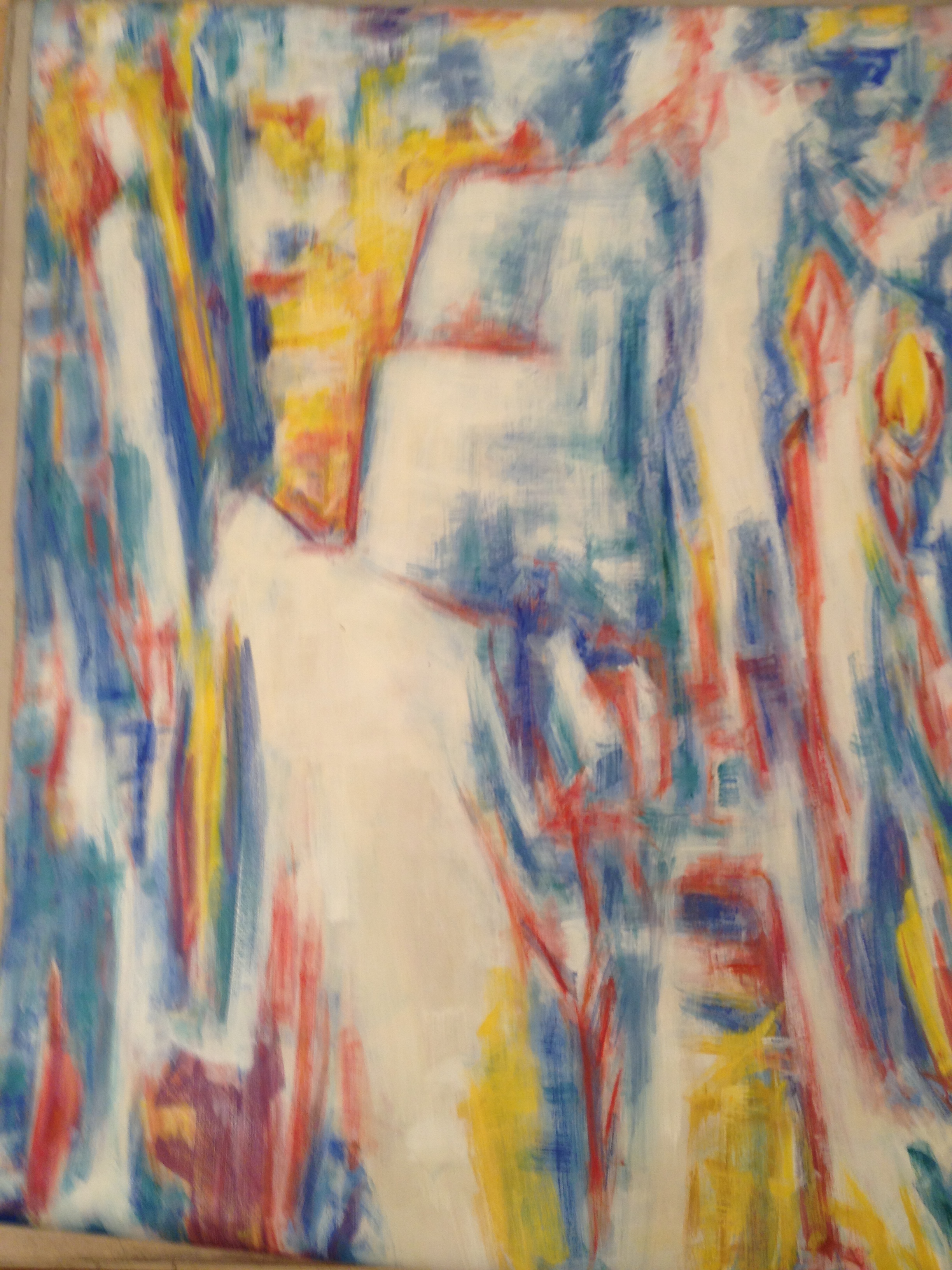 Theo Hios "Precipice 1" Oil on Canvas 72x50"