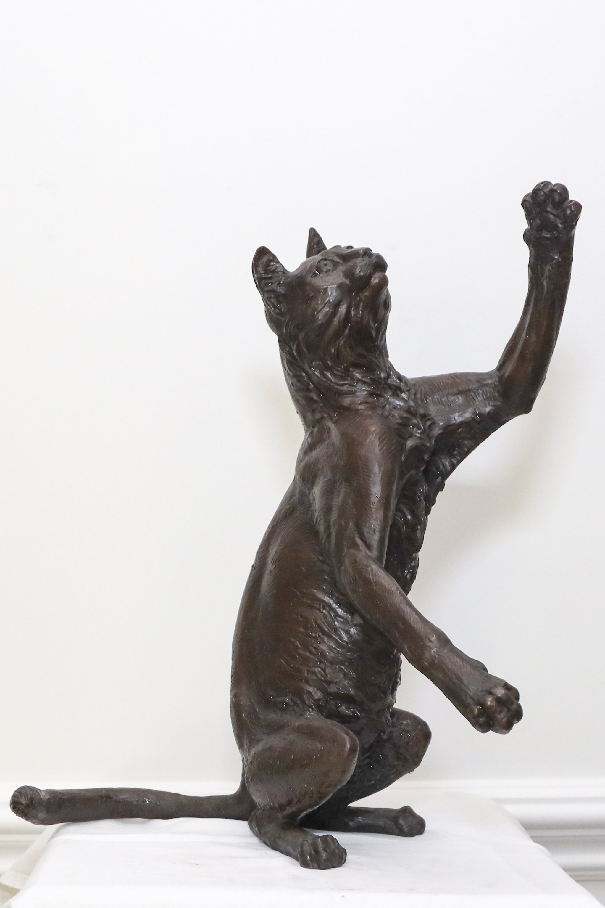 Kathleen Friedenberg "The Fly" Bronze Cat