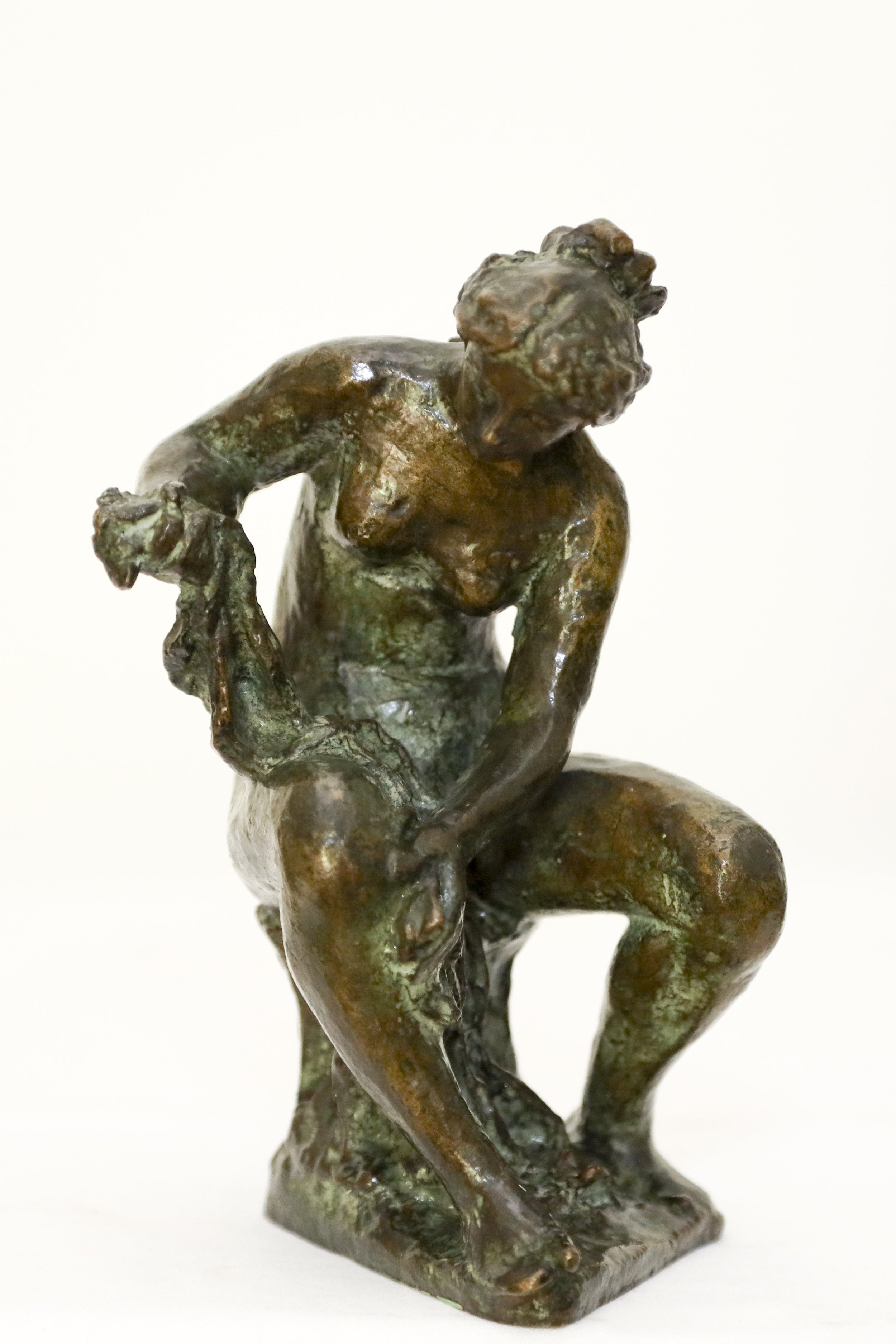 Richard Guino "Femme Assise" Bronze 