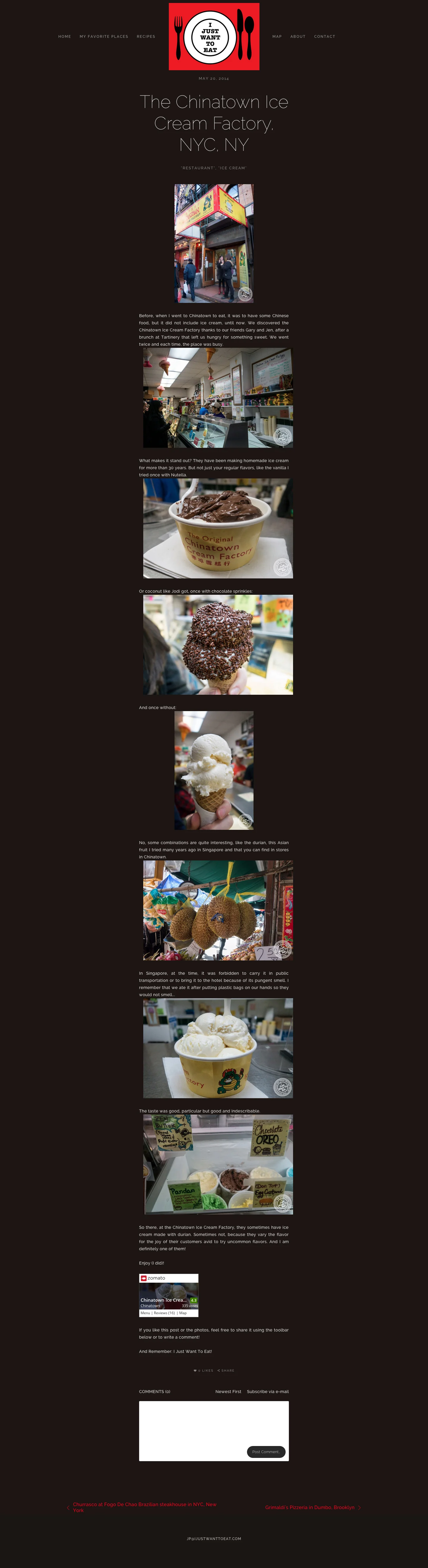 I Just Want To Eat – The Chinatown Ice Cream Factory, NYC, NY