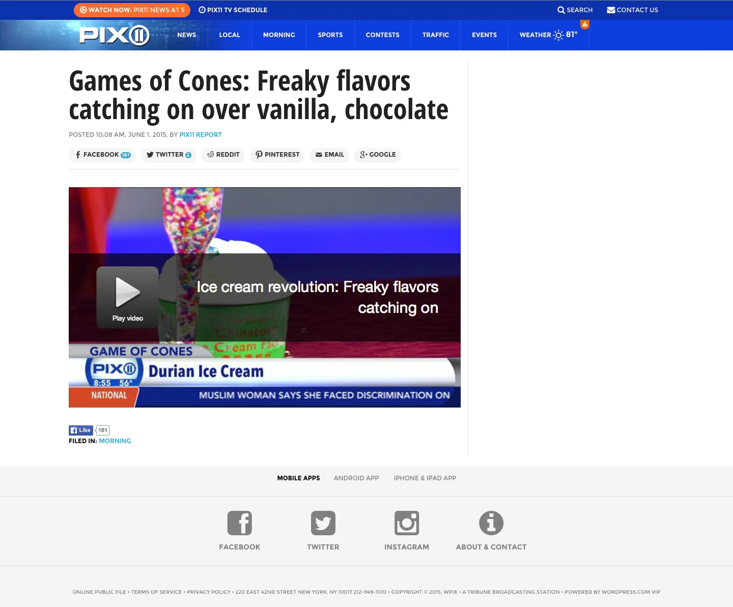 PIX – Games of Cones: Freaky flavors catching on over vanilla, chocolate