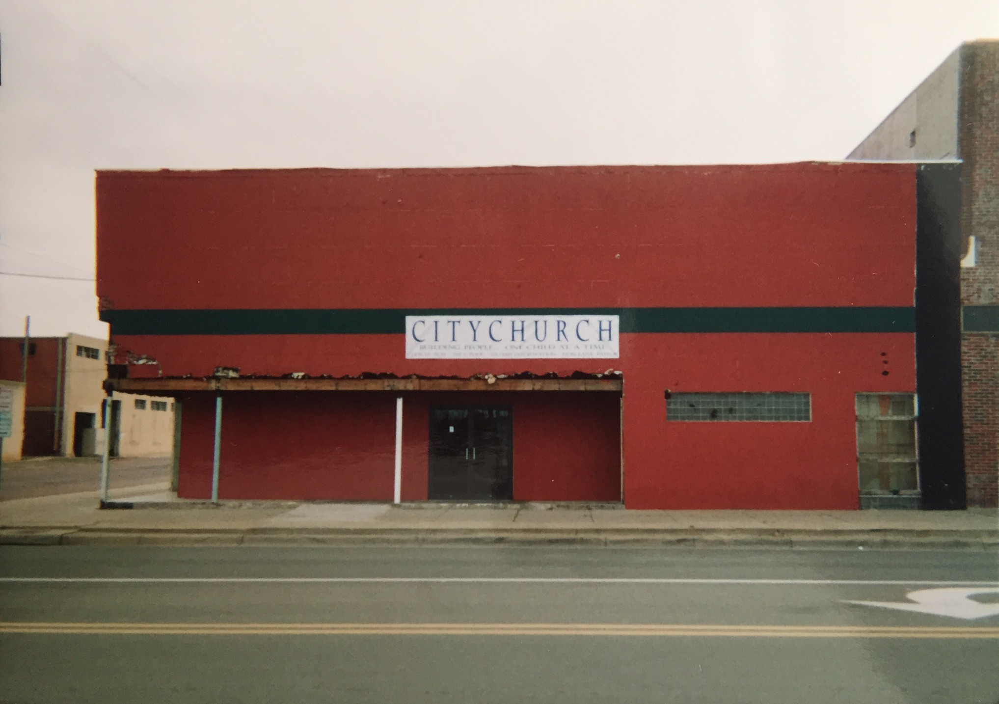  An early picture of the adjacent building that was added to our first Citychurch building.