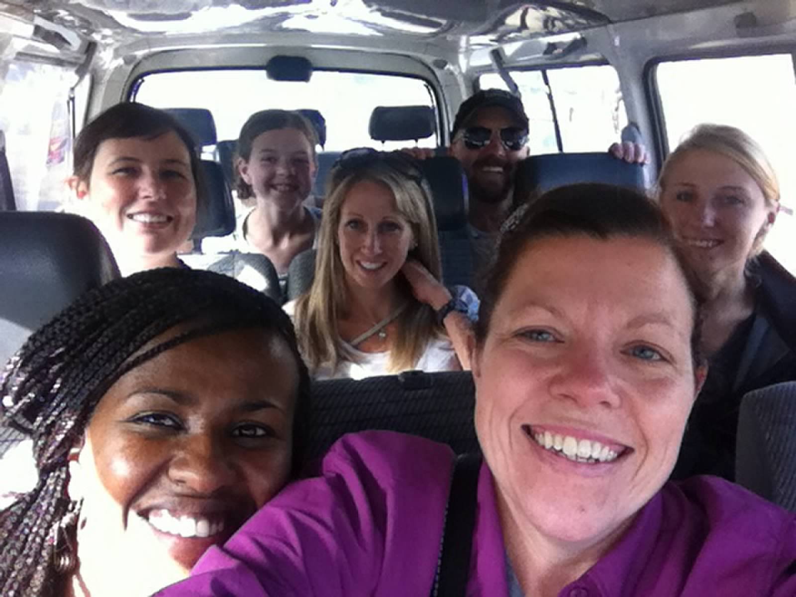  Van selfie with Shelly on our first trip to Ethiopia.