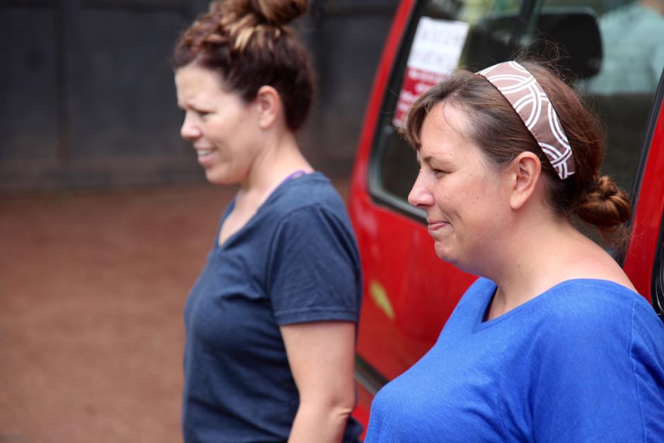  Shelly and I watching the children play on our second trip to Ethiopia.