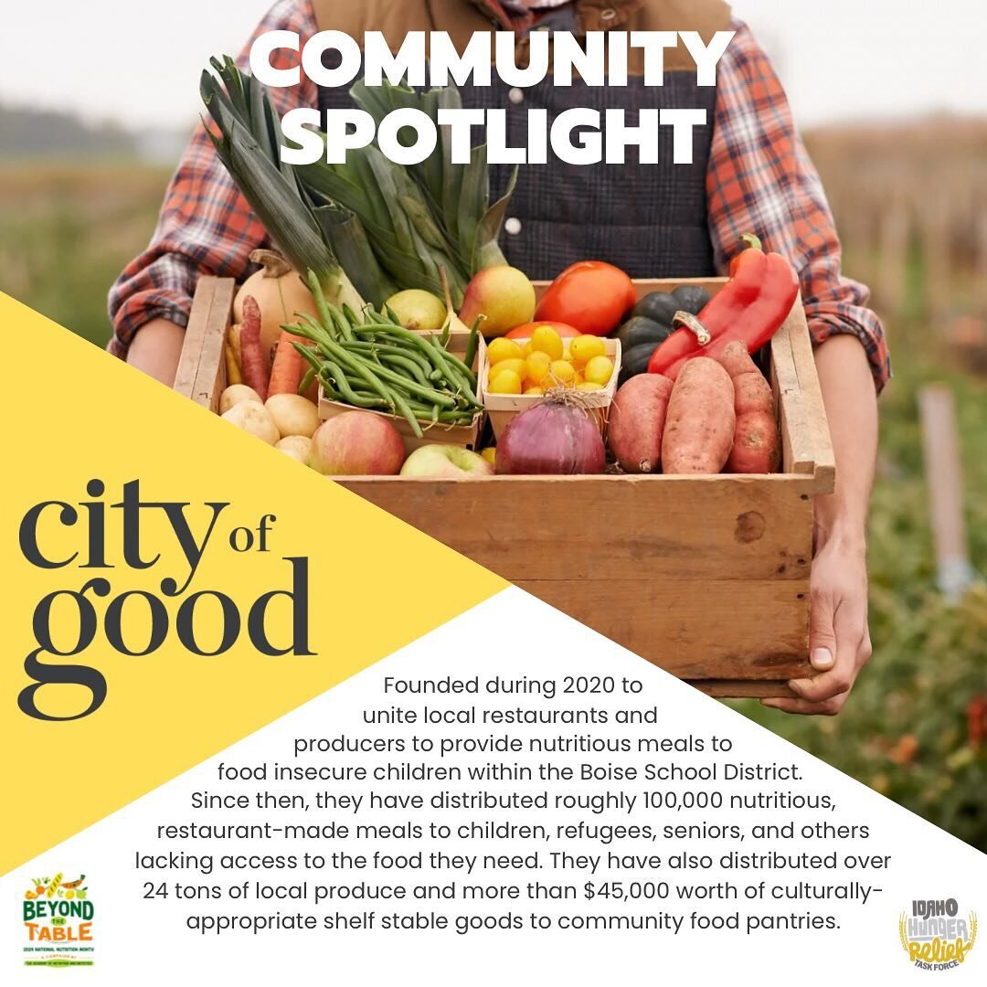 Today we are excited to spotlight @citiesofgood 

City of Good was founded during the pandemic in lieu of schools and restaurants closing. They saw a need to unite local restaurants and farmers and provide livable wages to culinary workers and Ag pro