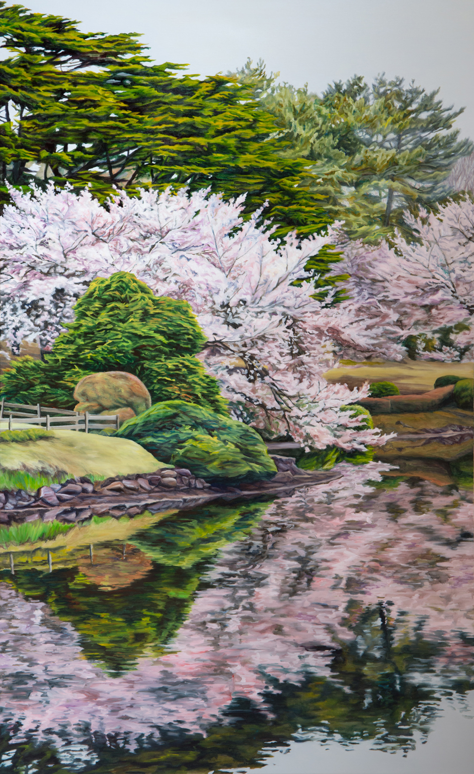 Between Bridges III Oil on linen 2015 198 x 122 cm